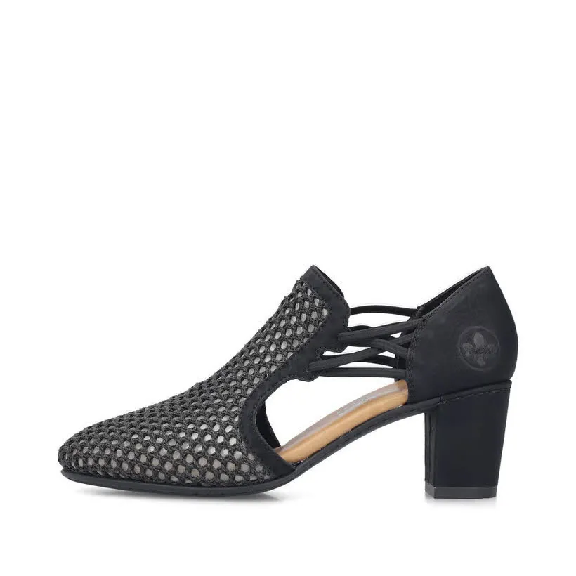 Rieker FSK Damen Pumps Slingpumps schwarz