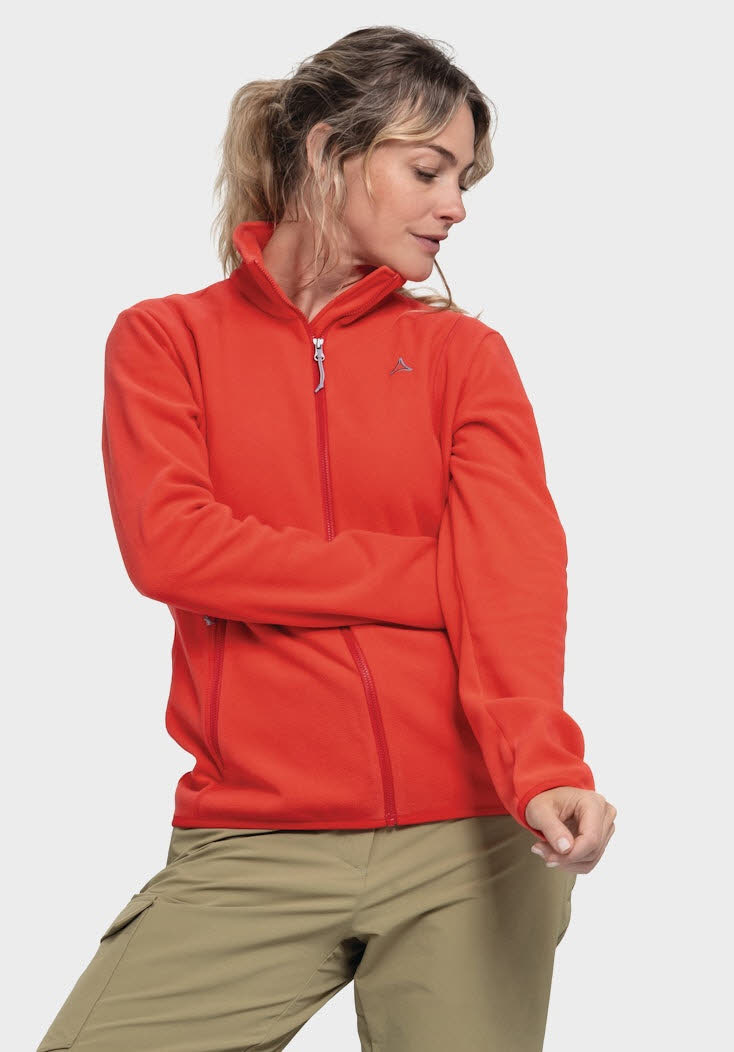 Schöffel Hiking Fleece Jk Style Ash Fleecejacke Damen orangerot