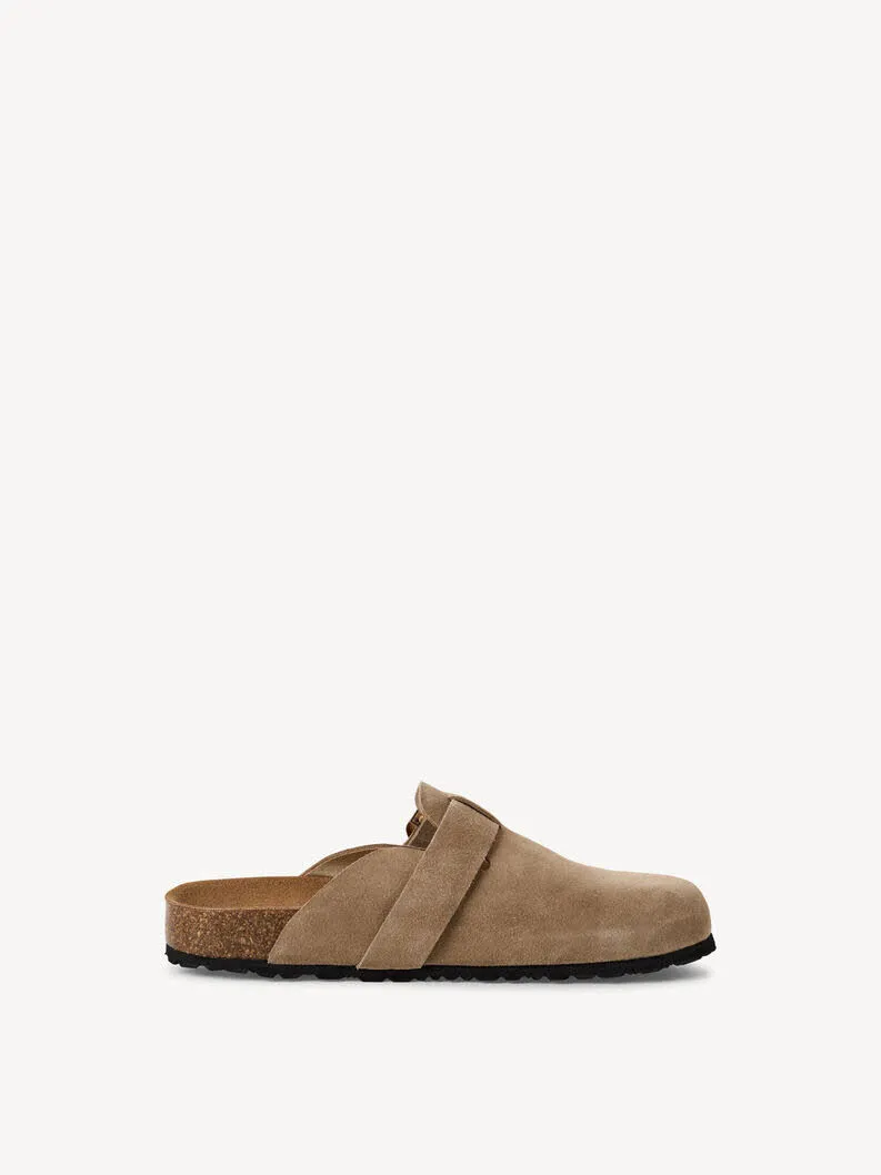 Tamaris Pantolette Leder beige Damen