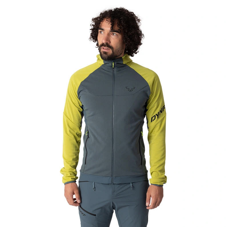 Dynafit Transalper Polartec Kapuzenjacke Herren gelb