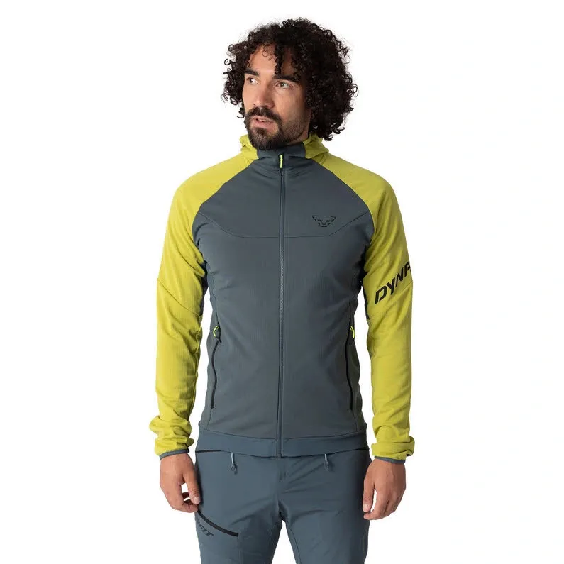 Dynafit Transalper Polartec Kapuzenjacke Herren gelb