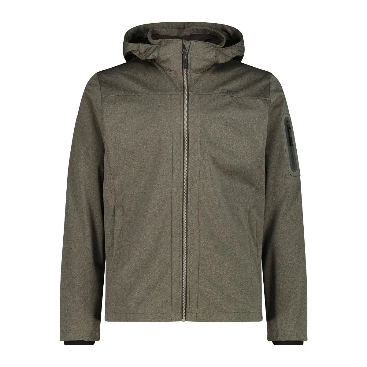 CMP MAN JACKET ZIP HOOD Herren Softshelljacke Wanderjacke sage mel-pine