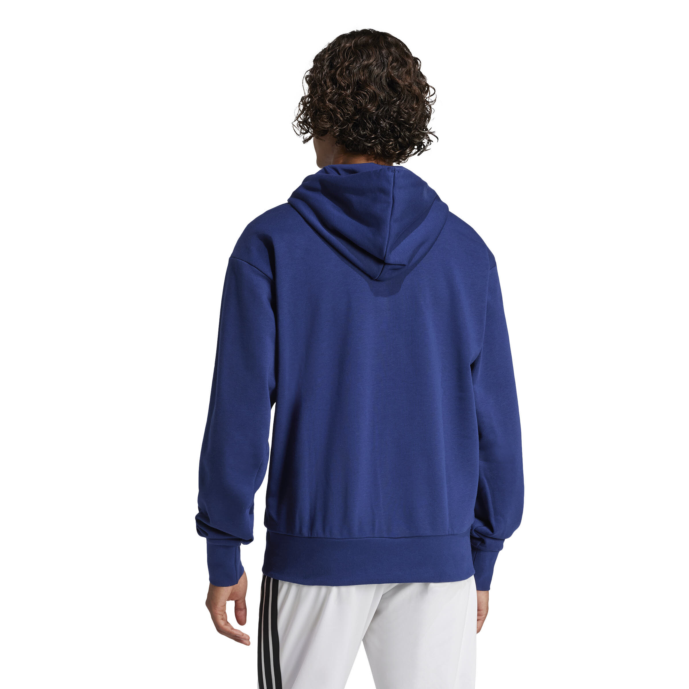 adidas Essentials Big Logo French Terry Hoodie Kapuzenpullover Herren dunkelblau