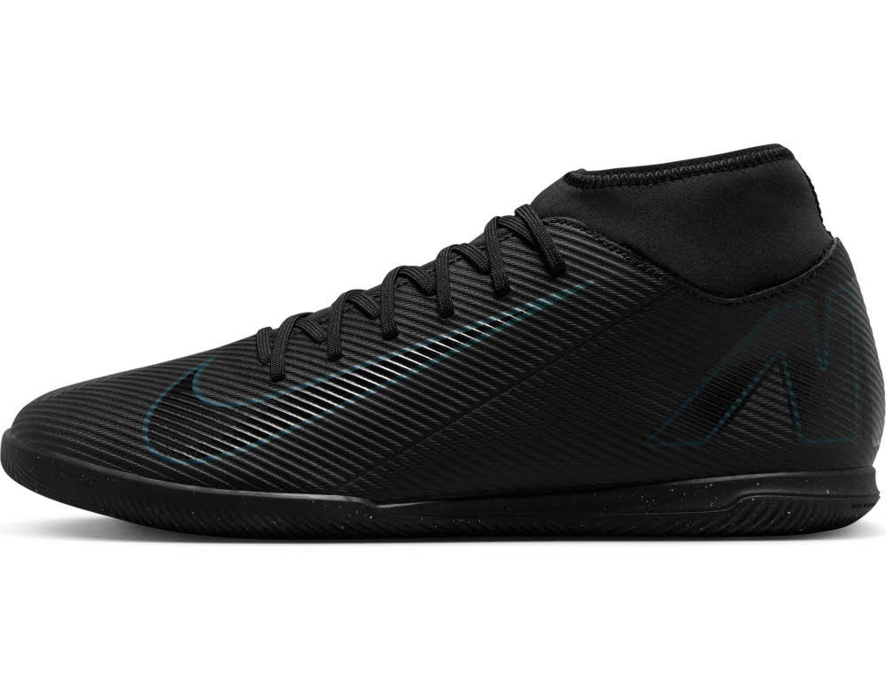 Nike Mercurial Superfly 10 Club Unisex Hallenschuhe Fußballschuhe schwarz