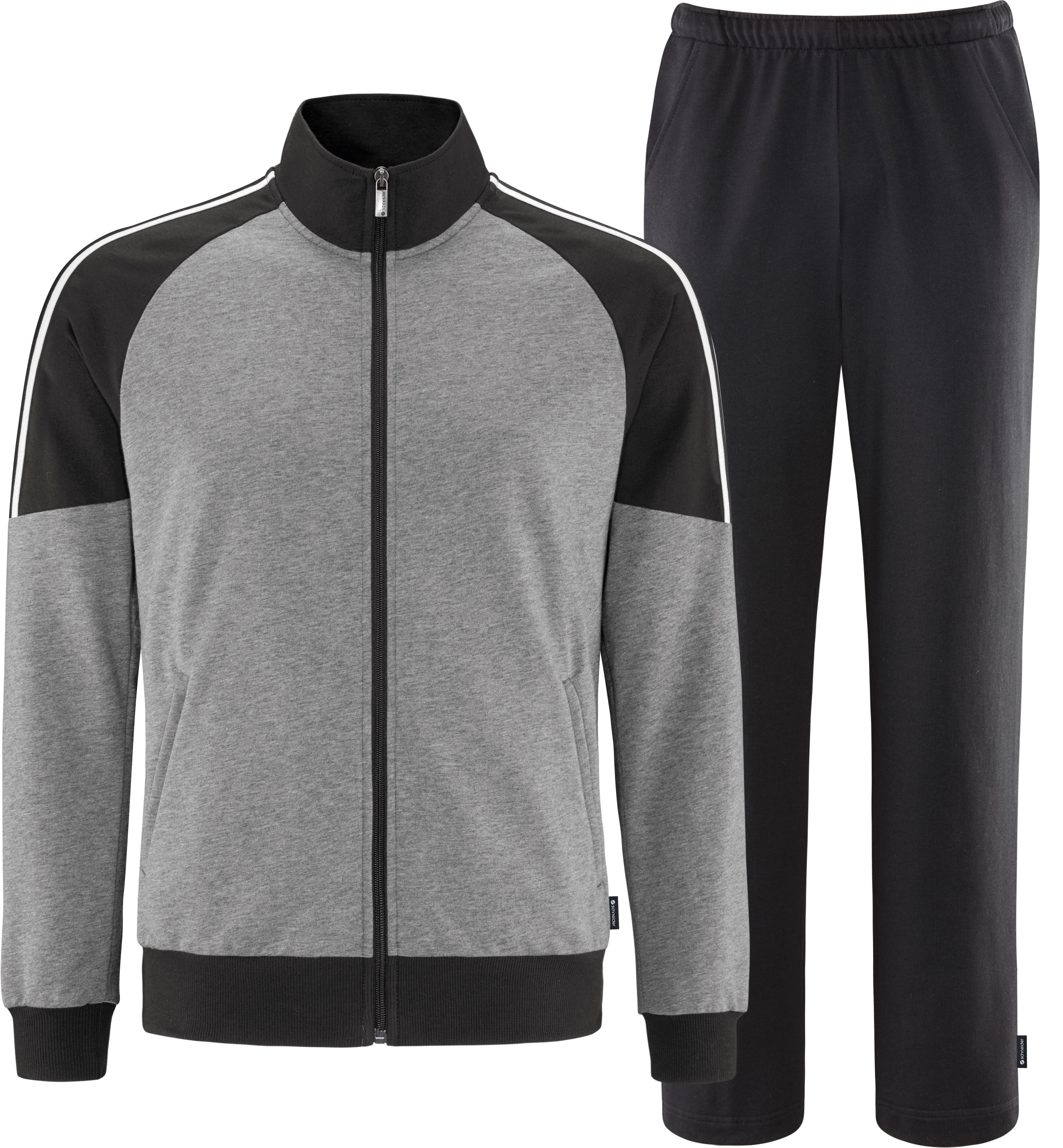 Schneider Flynnm-Anzug Herren Trainingsanzug Jogginganzug grau