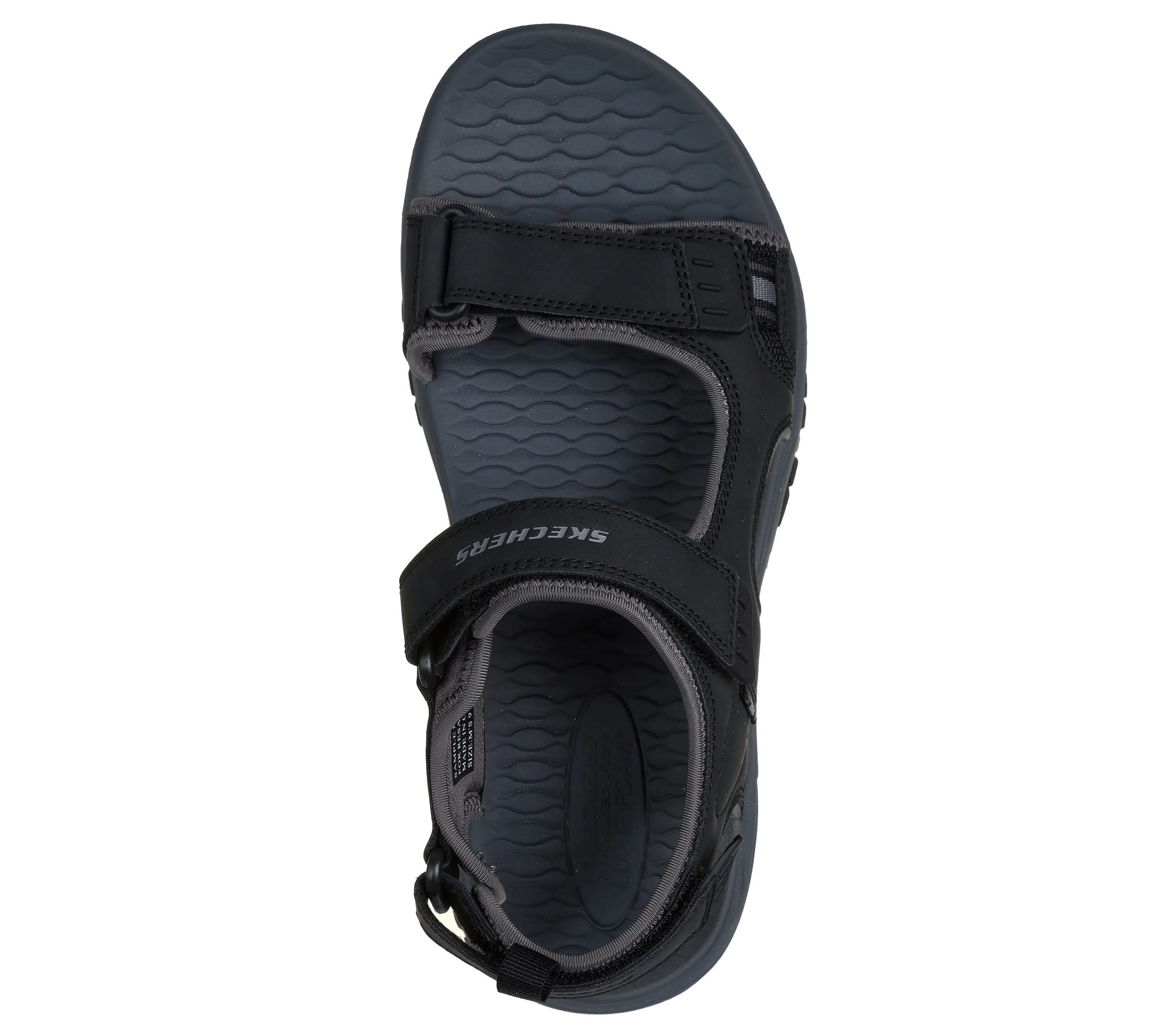 Skechers PREWITT -RIGDON Herren Sandalen Riemensandalen schwarz