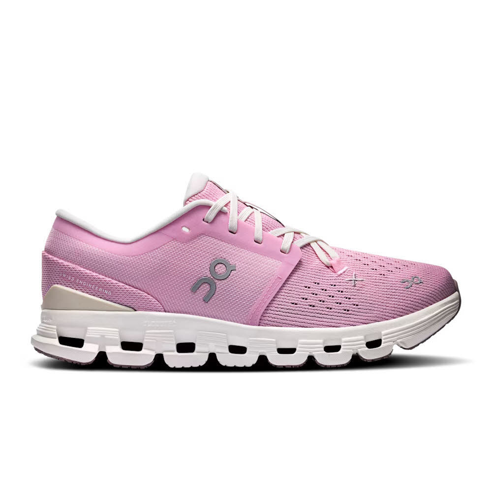 ON Cloud X 4 Damen Freizeitschuhe Sneaker rosa