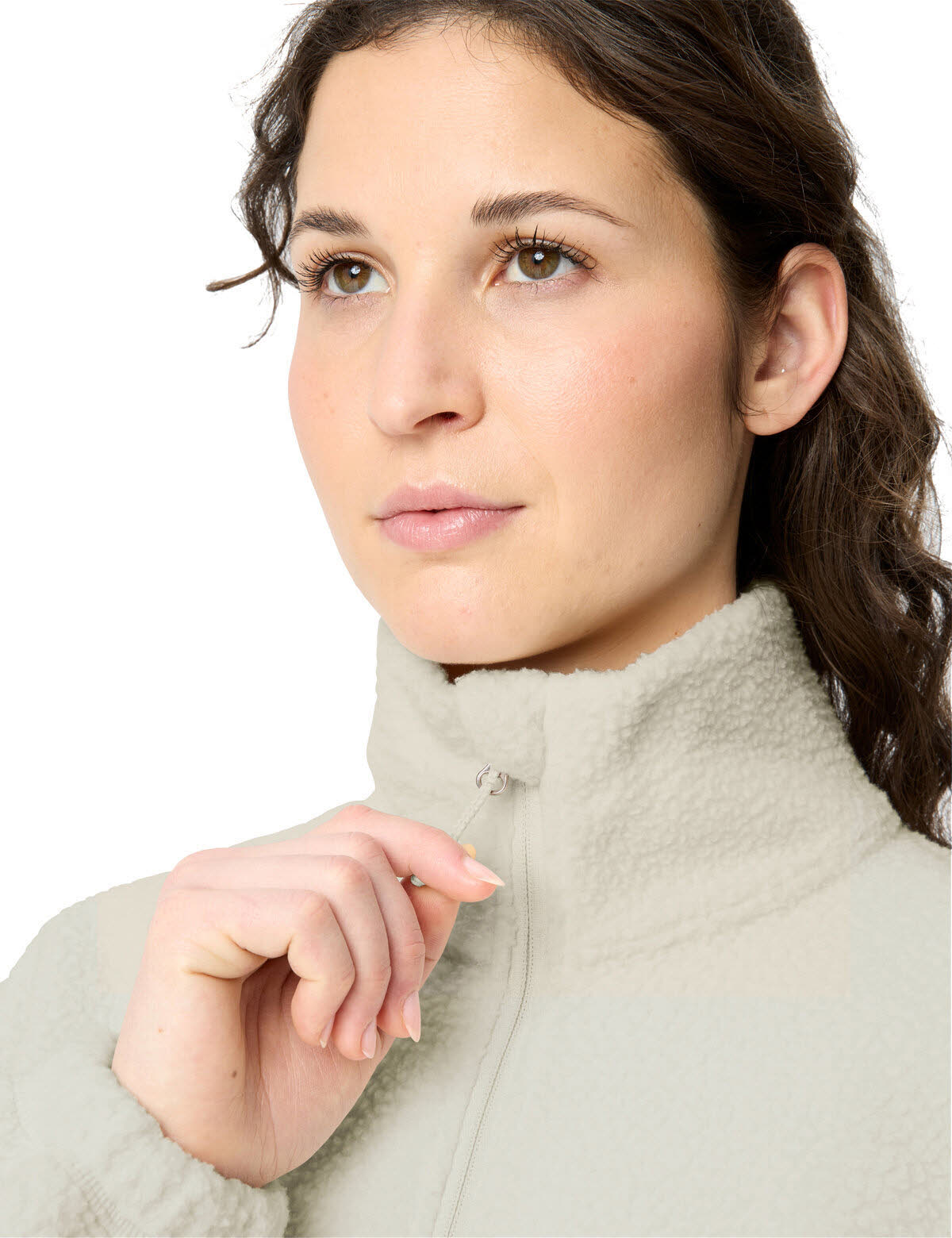 Vaude Najun HZ Damen Fleecepullover ecru