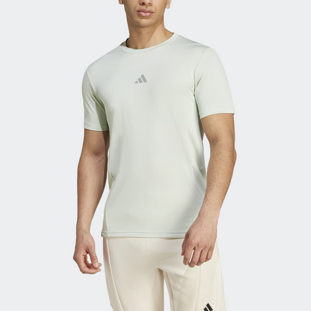 adidas DESIGNED FOR TRAINING HIIT WORKOUT HEAT.RDY Herren T-Shirt Funktionsshirt grün