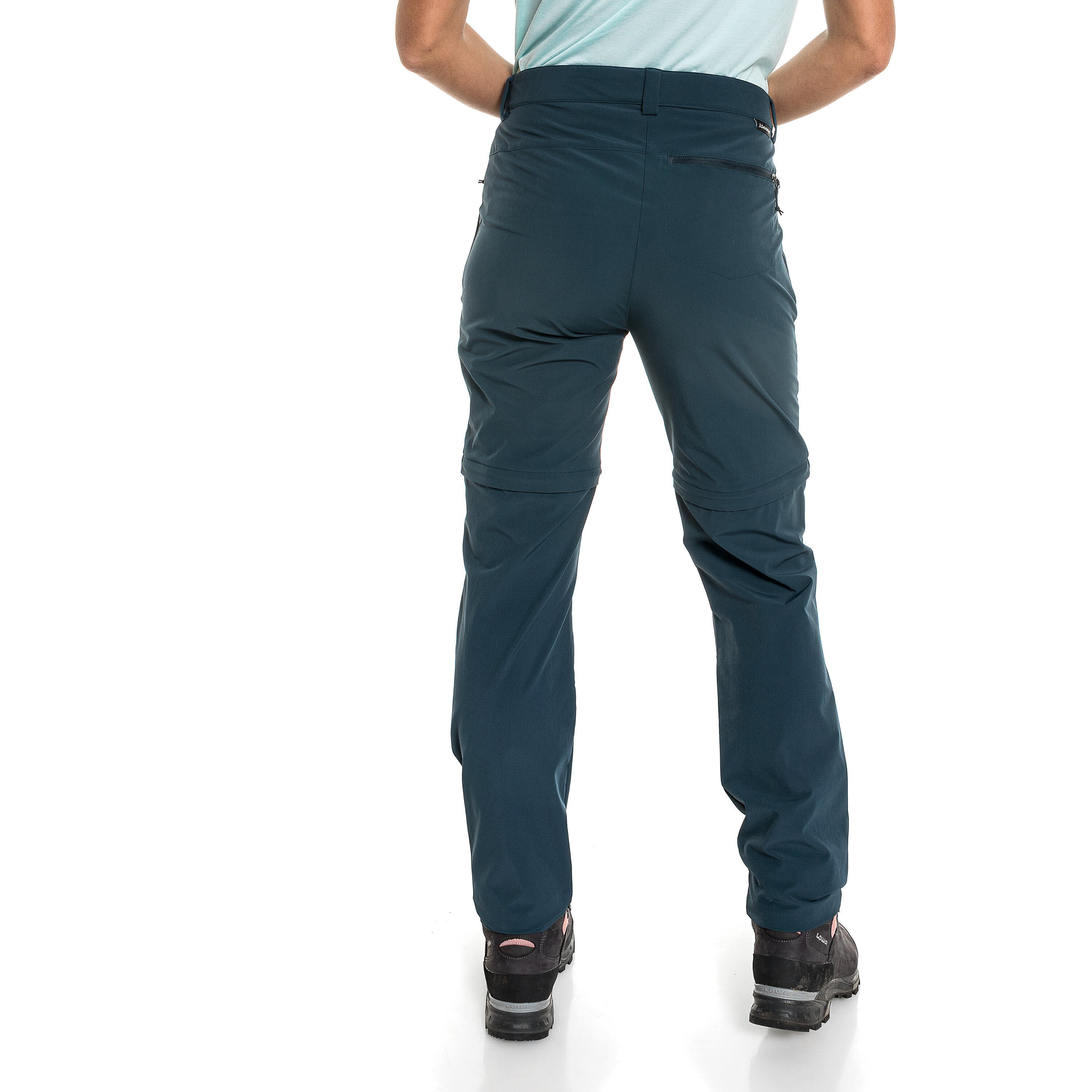 Schöffel Pants Ascona Zip Off Damen Wanderhose Trekkinghose ungefüttert blau NEU