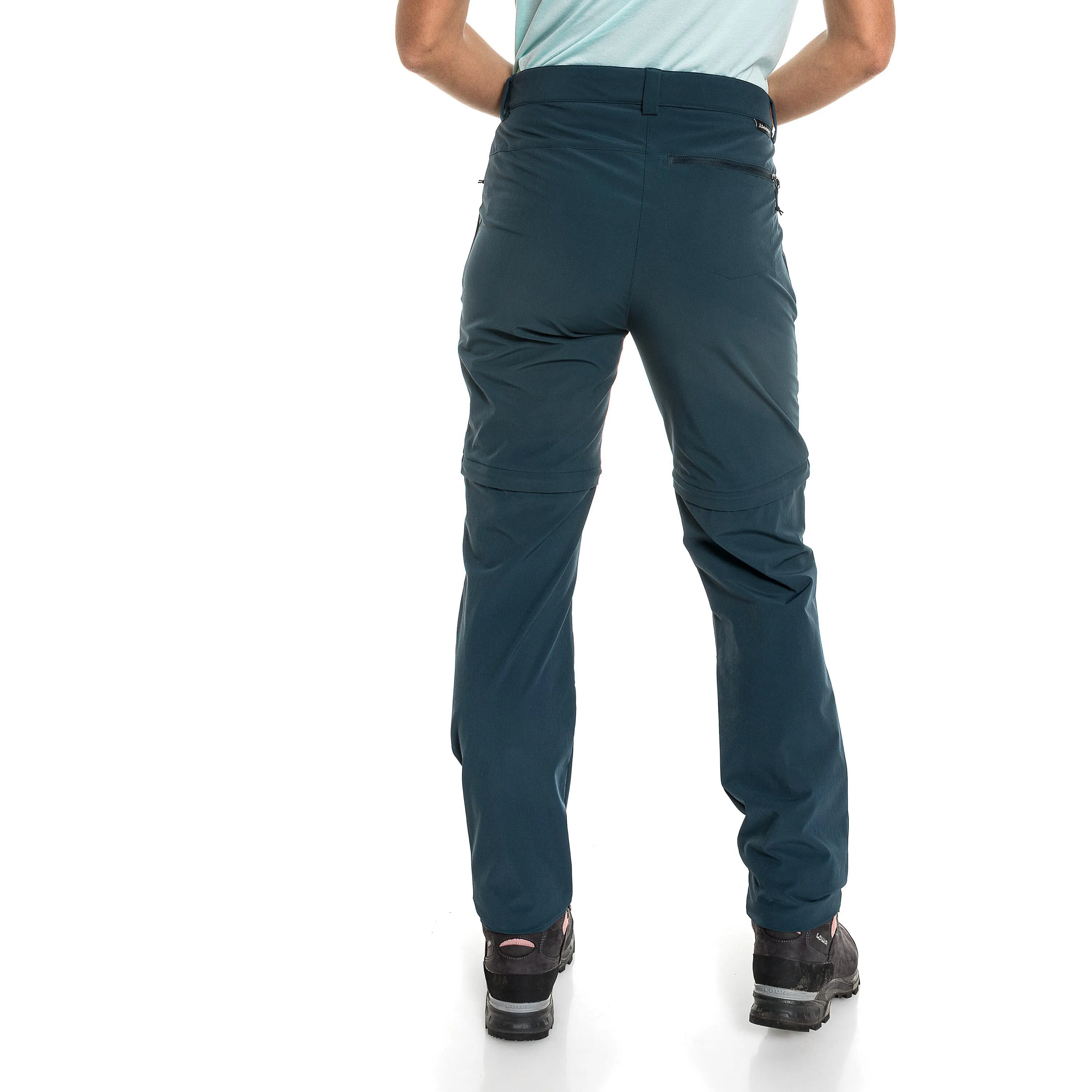 Schöffel Pants Ascona Zip Off Damen Wanderhose Trekkinghose ungefüttert blau NEU