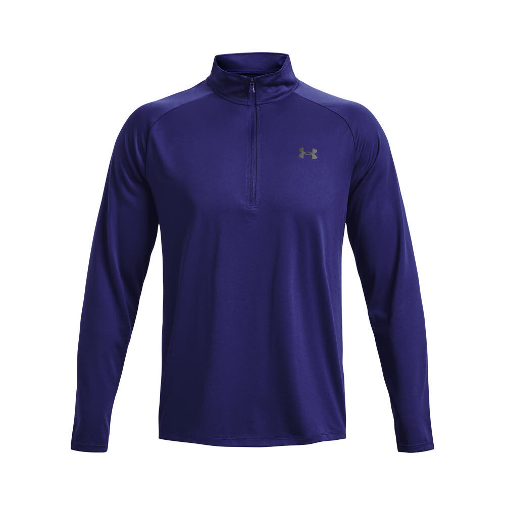 Under Armour Tech 2.0 1/2 Zip Herren Langarmshirt Funktionsshirt blau