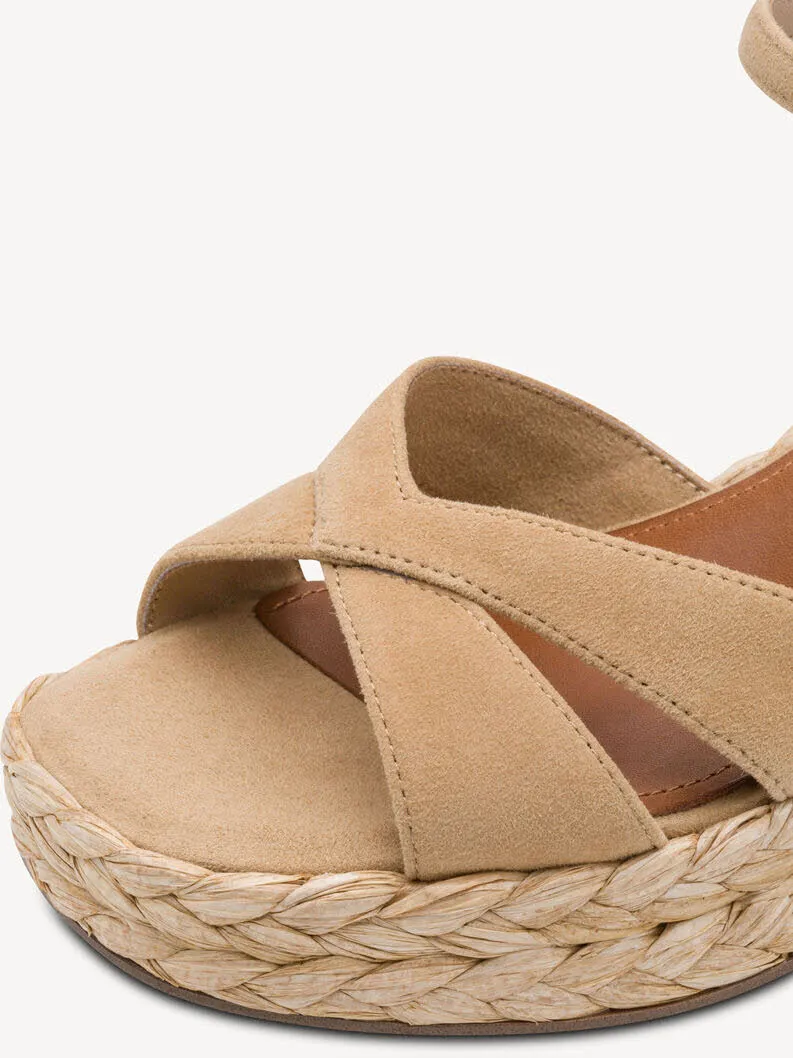 Tamaris Damen Sandale Sandaletten braun