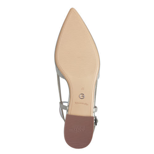 Tamaris Damen Slingpumps silber champagne