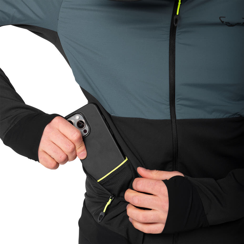 Dynafit Alpine Hybrid Herren Wanderjacke Laufjacke grau