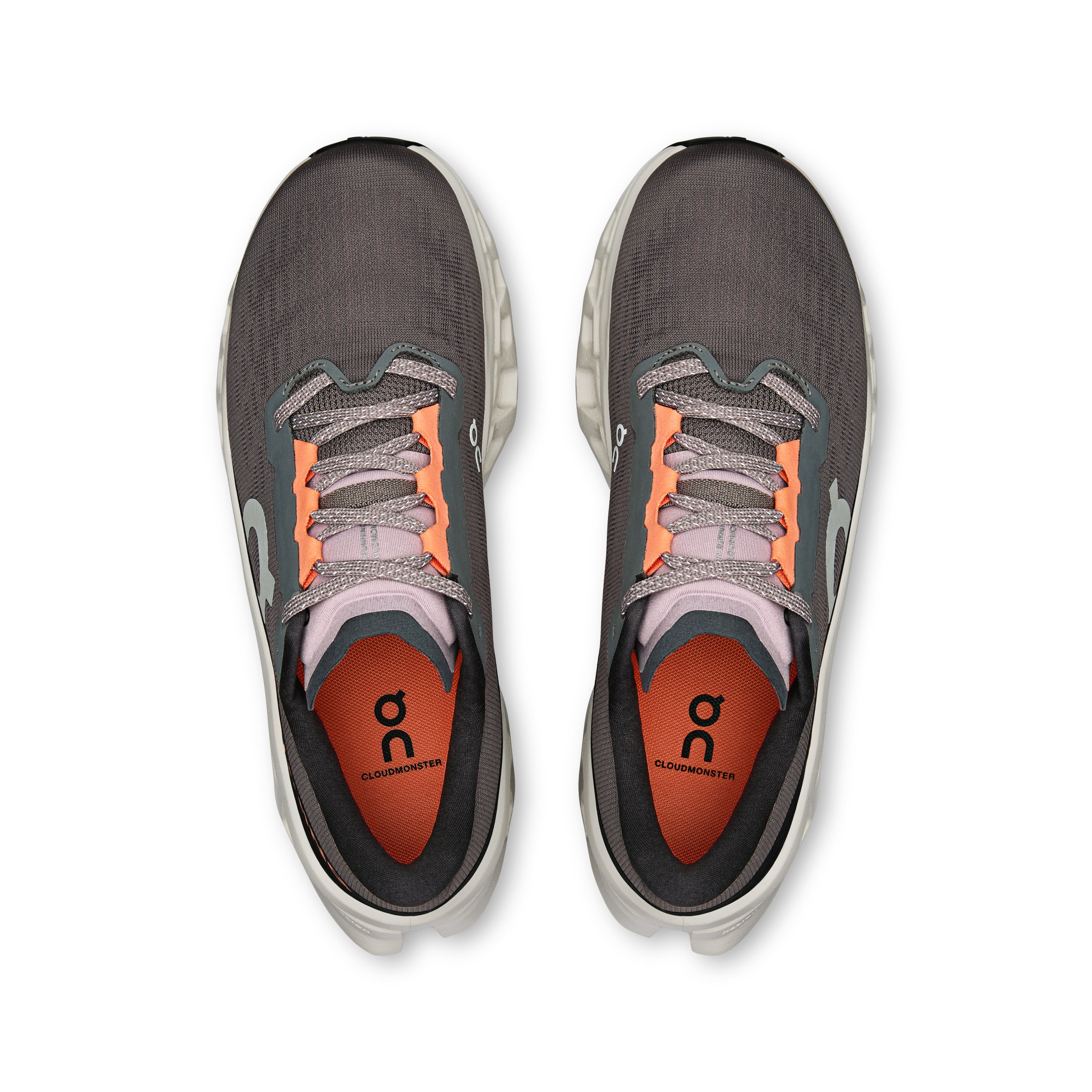 ON Cloudmonster 3 Damen Laufschuhe Joggingschuhe grau orange
