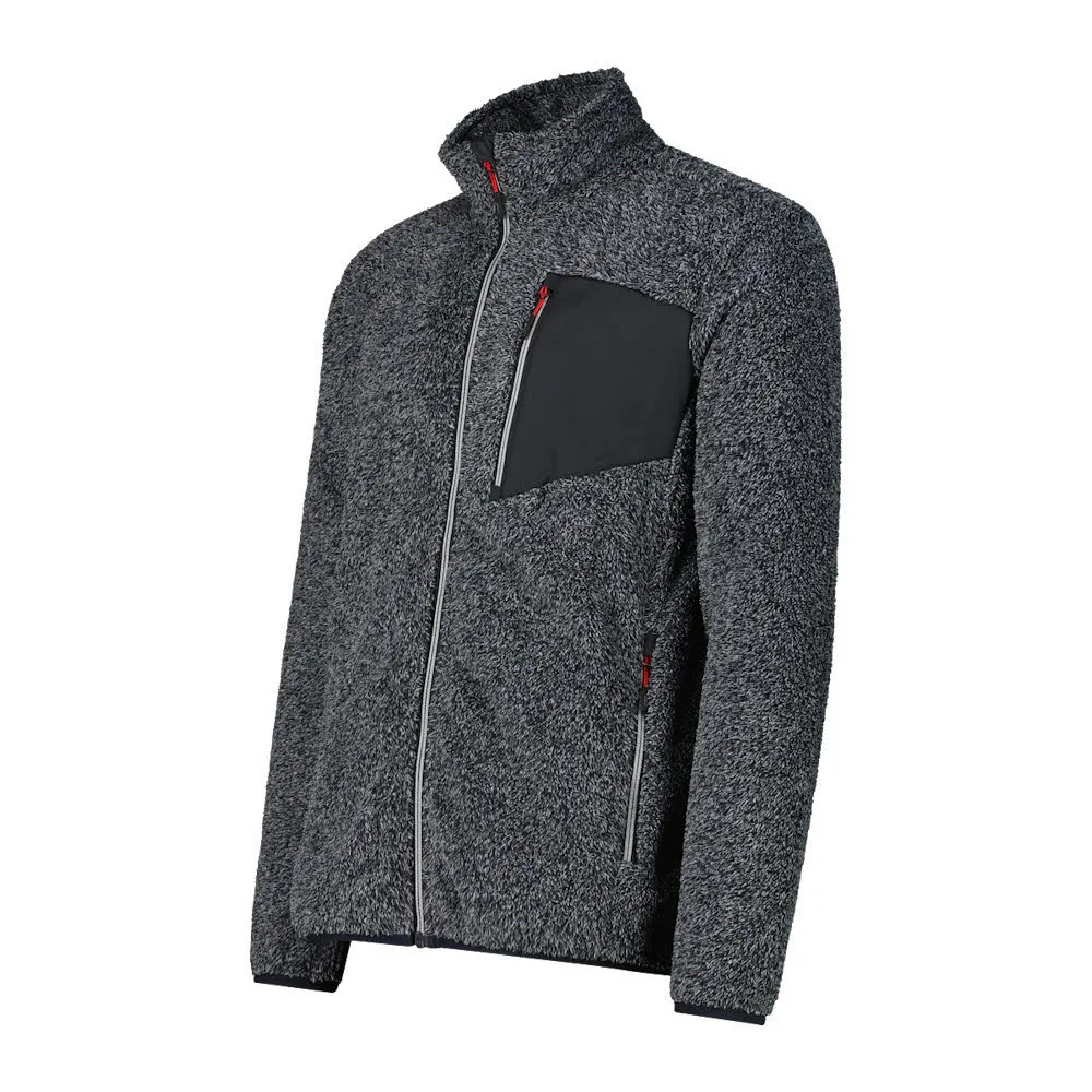 CMP MAN JACKET Herren Fleecejacke grau