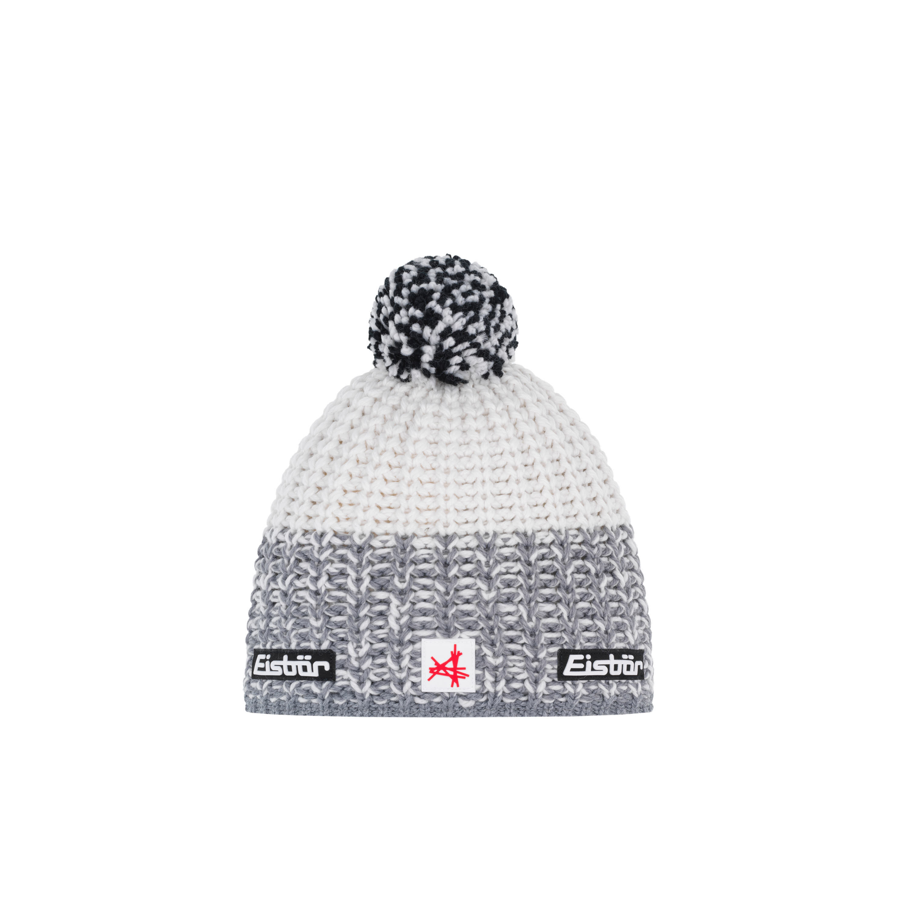 Eisbär Refocus Pompon Mütze grau