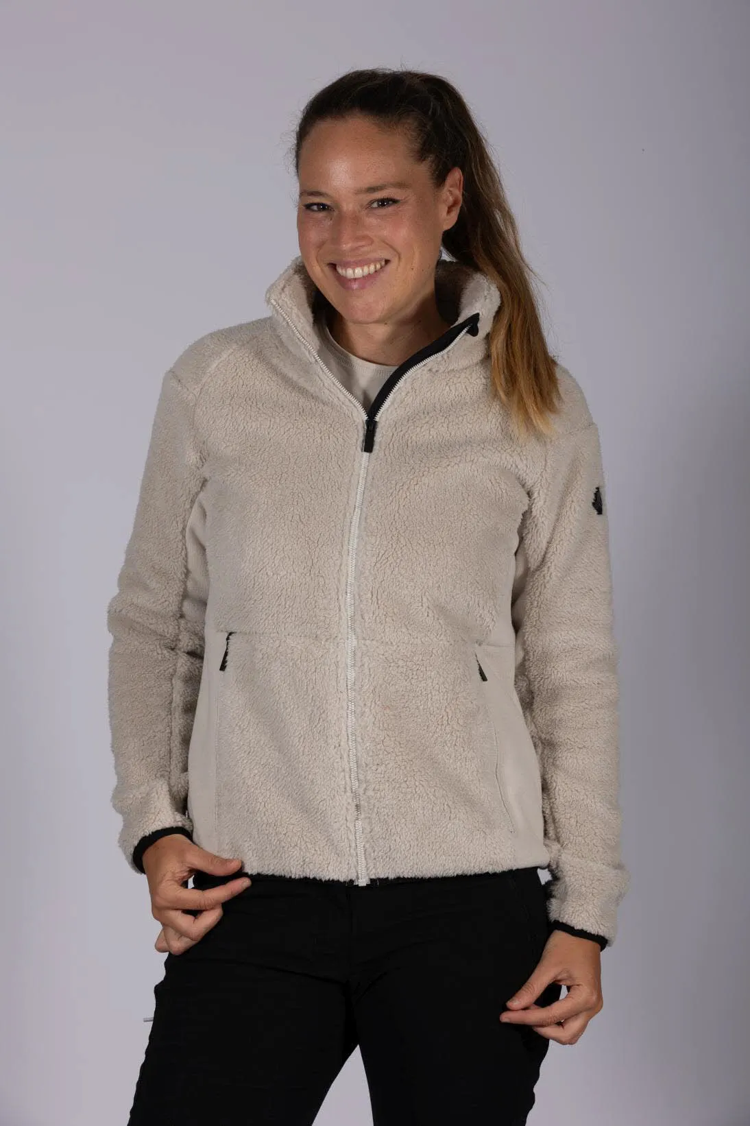 Maul Sport Tübingen Damen Fleecejacke Freizeitjacke beige