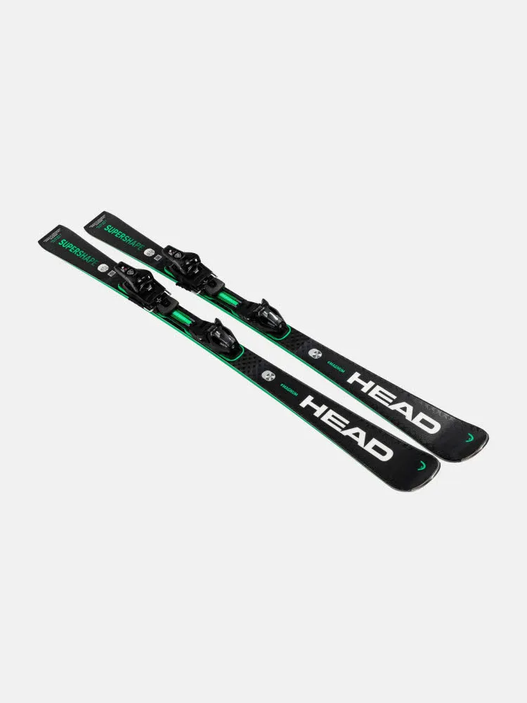 Head Supershape e-Magnum + PRD 12 GW 2025/26 Sportcarver Skiset schwarz/grün