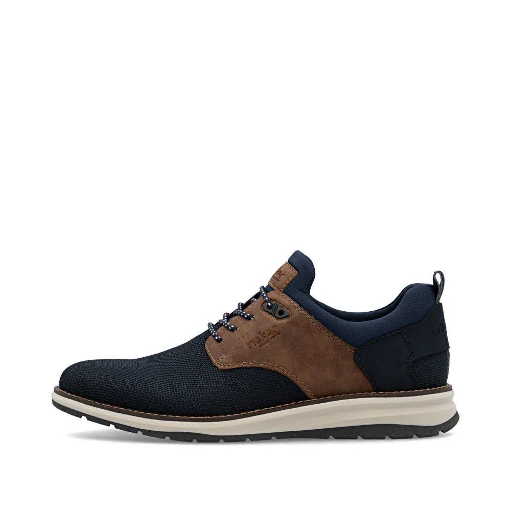 Rieker HWK Herren Halbschuhe Sneaker Low modisch schwarz/blau