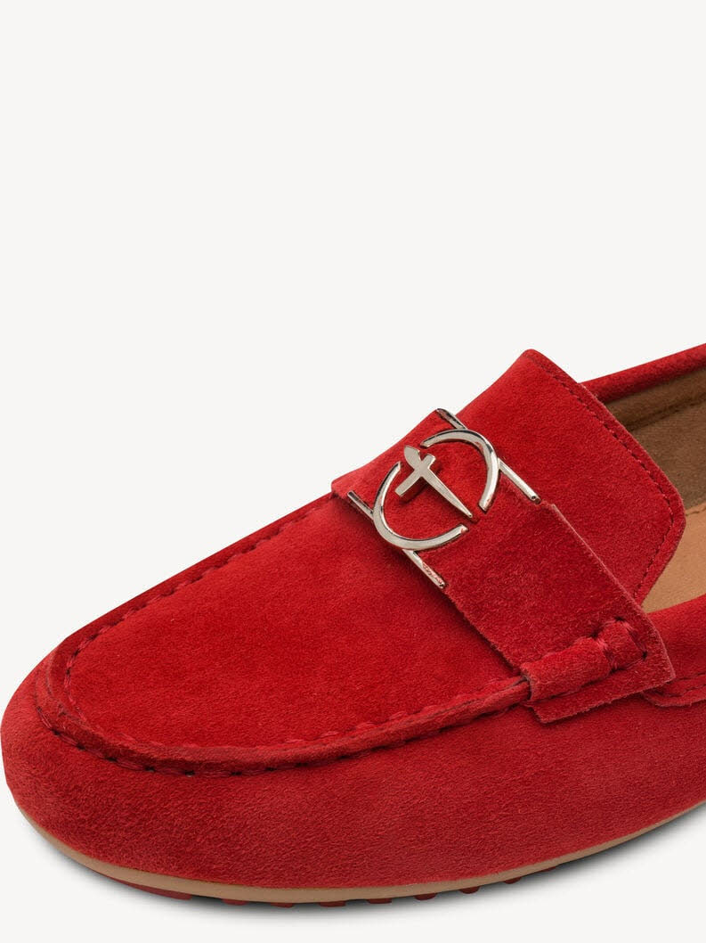 Tamaris Ledermoccassin Damen rot