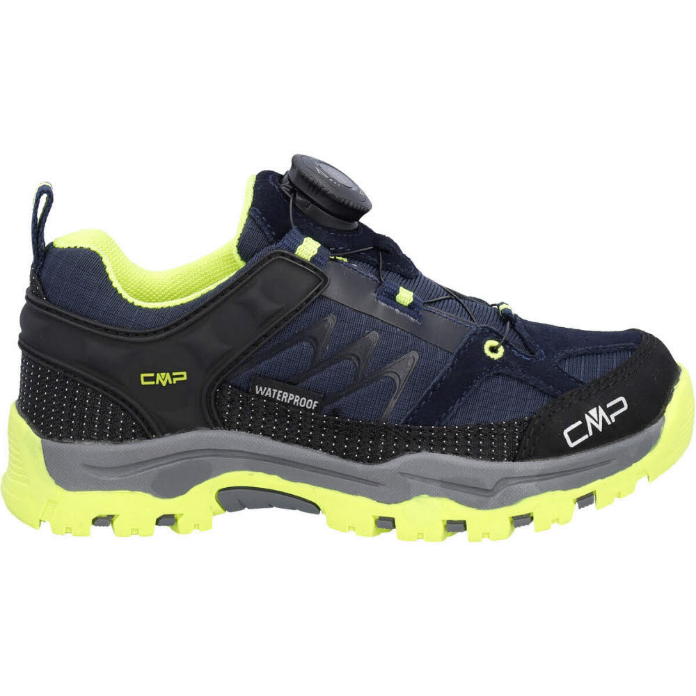 CMP KIDS KIRUNA FITGO TREKKING SHOES WP Kinder Wanderschuhe b.blue/yellow fluo