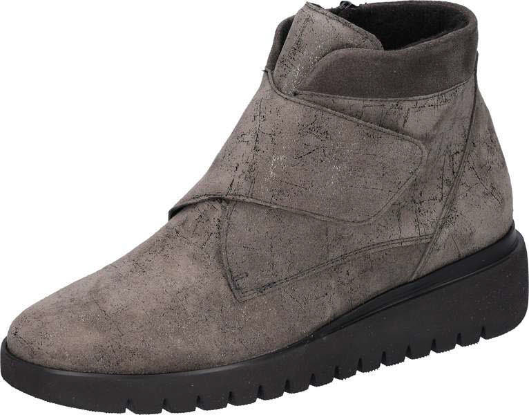 Waldläufer H Florenz Damen Stiefelette Slipper Modeschuh grau