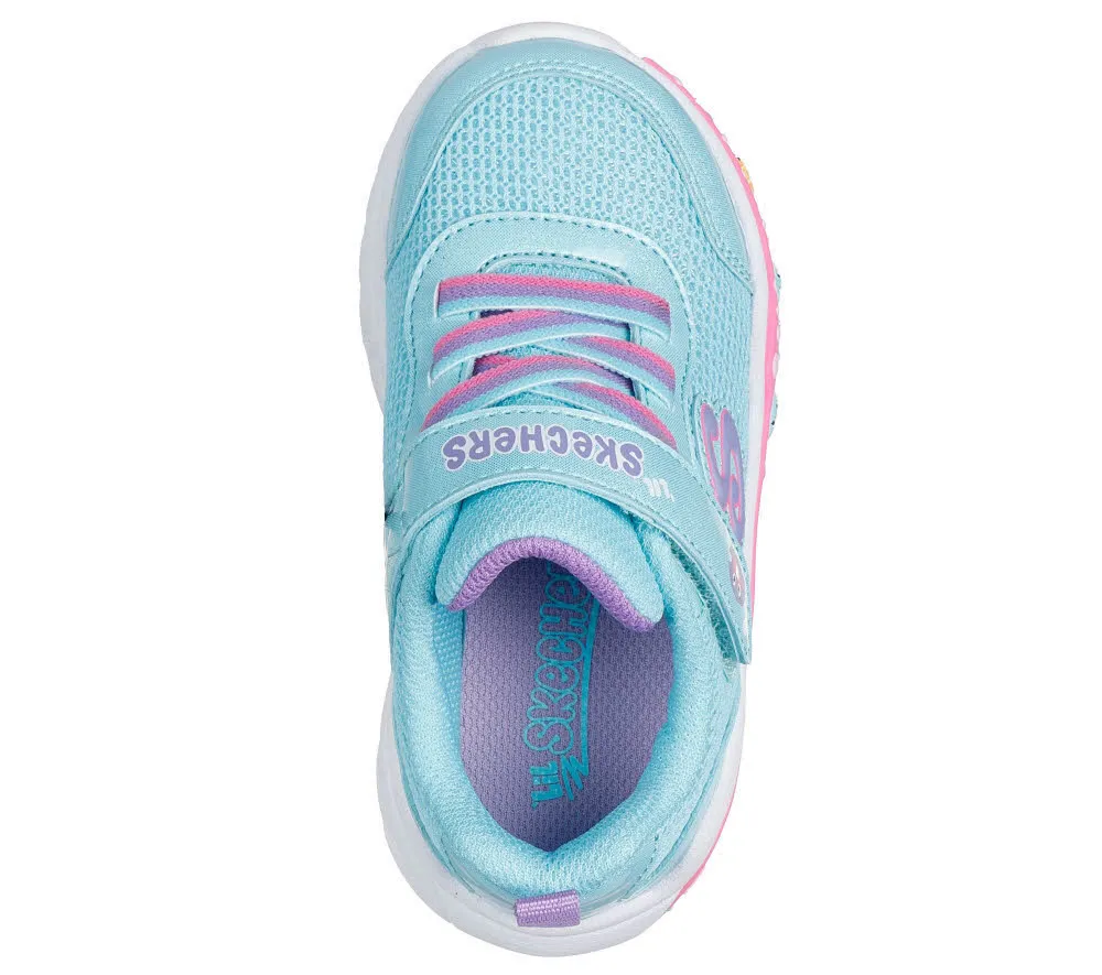 Skechers Pay Scene - Fun Squad Kinder Mädchen Sneaker blau rosa