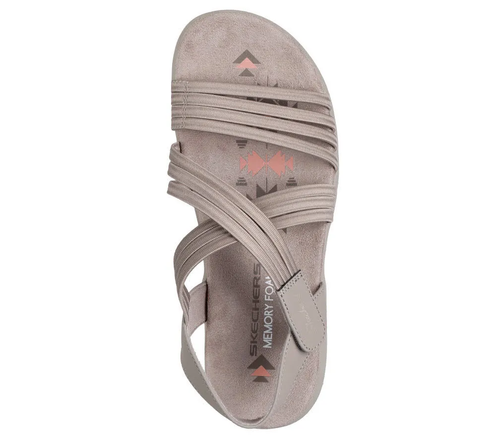 Skechers REGGAE SLIM - SUNNYSIDE 2.0 Damen Sandalen Sandalette grau