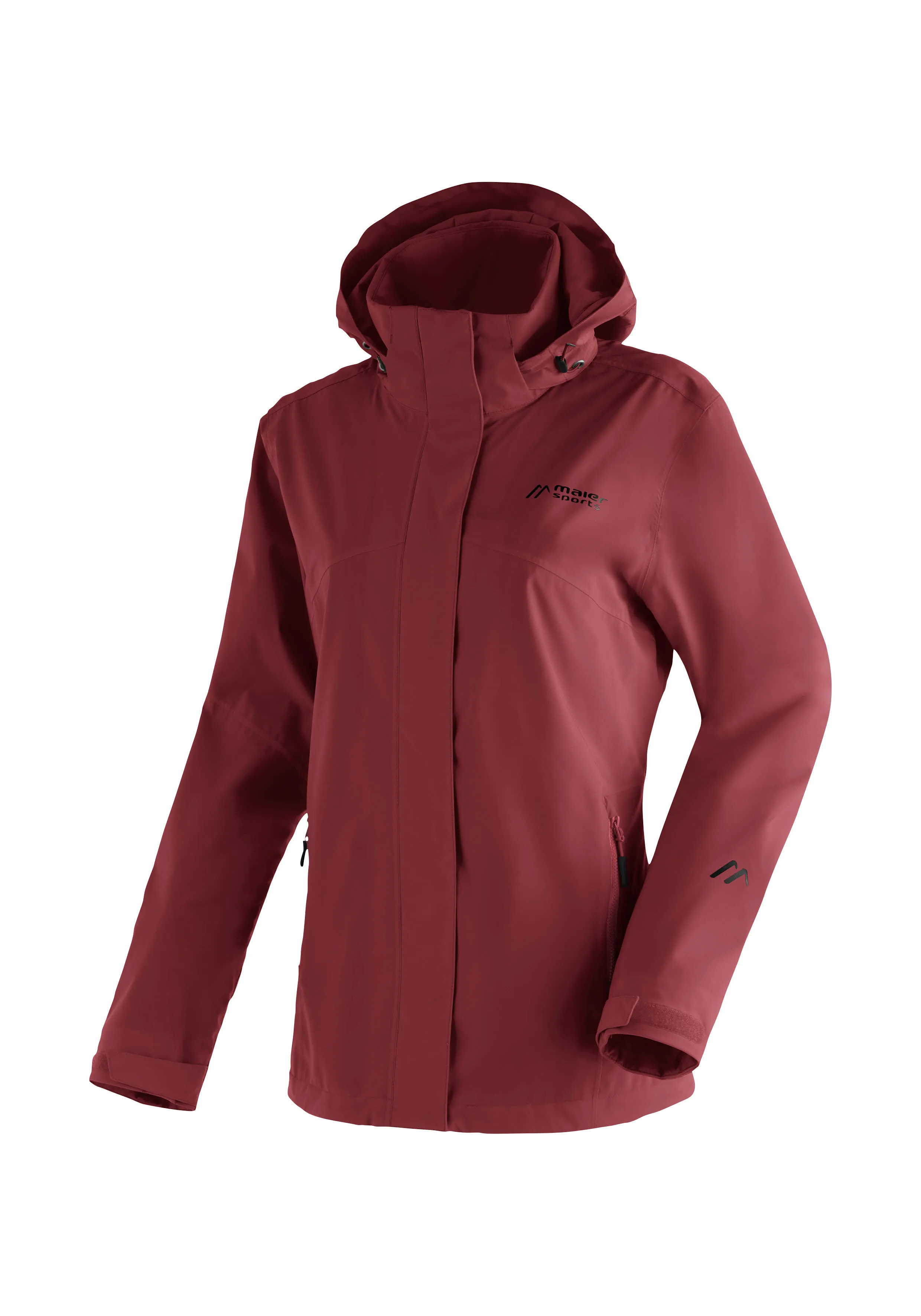 Maier Sports Metor rec W Wanderjacke Regenjacke Damen dunkelrot