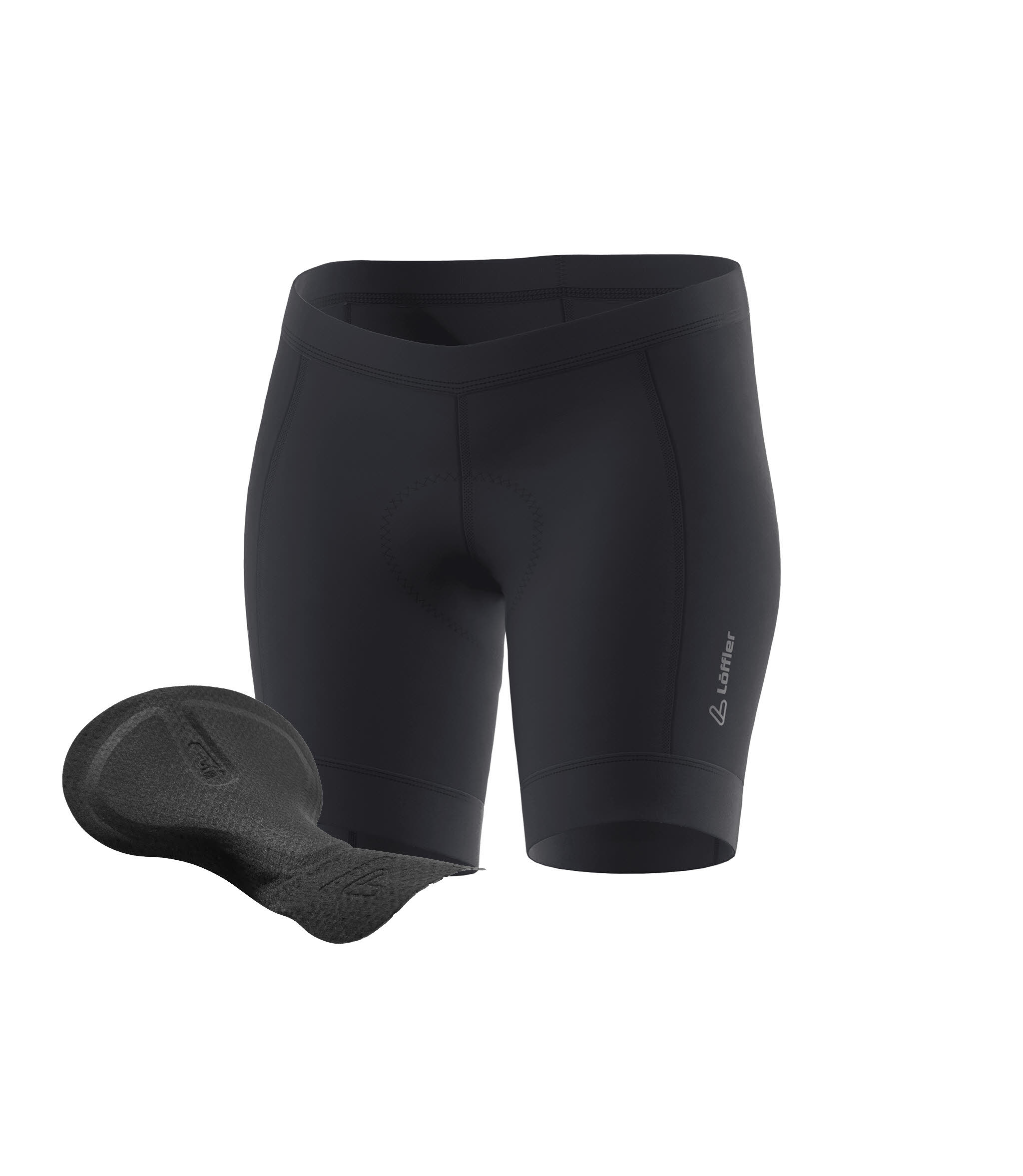 Löffler CYCLING UNDERSHORTS HB-SQL Damen Radunterhose schwarz
