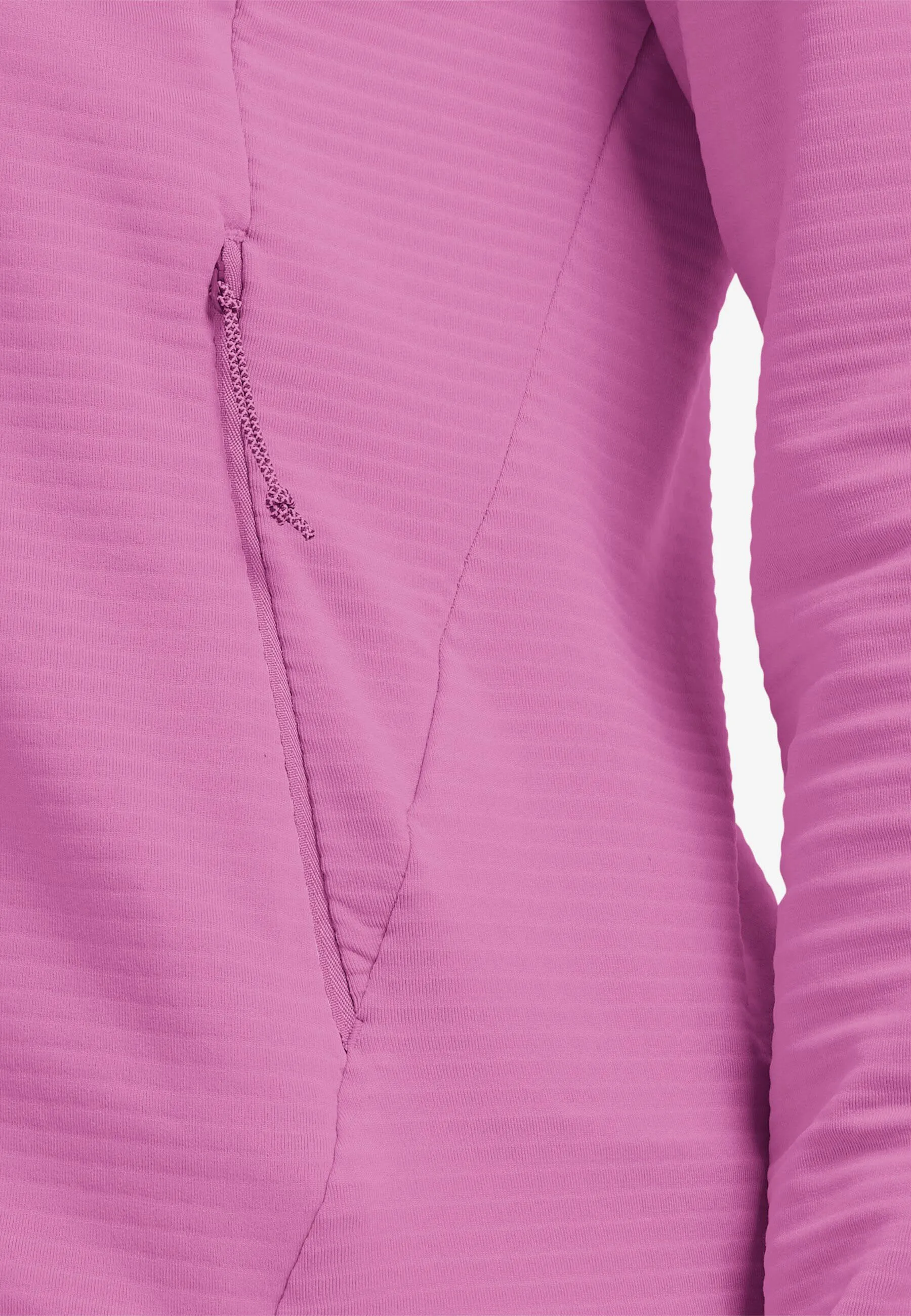 Jack Wolfskin Litestride Hooded Fz Damen atmungsaktive Fleecejacke rosa