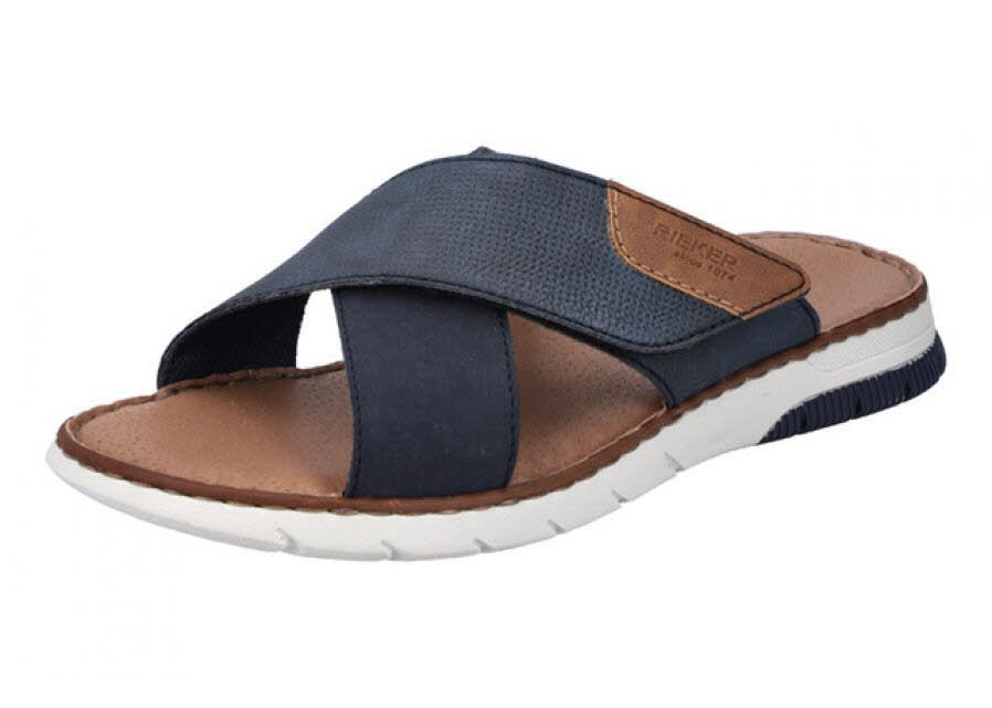 Rieker Herren Sandalen Pantoletten dunkelblau NEU