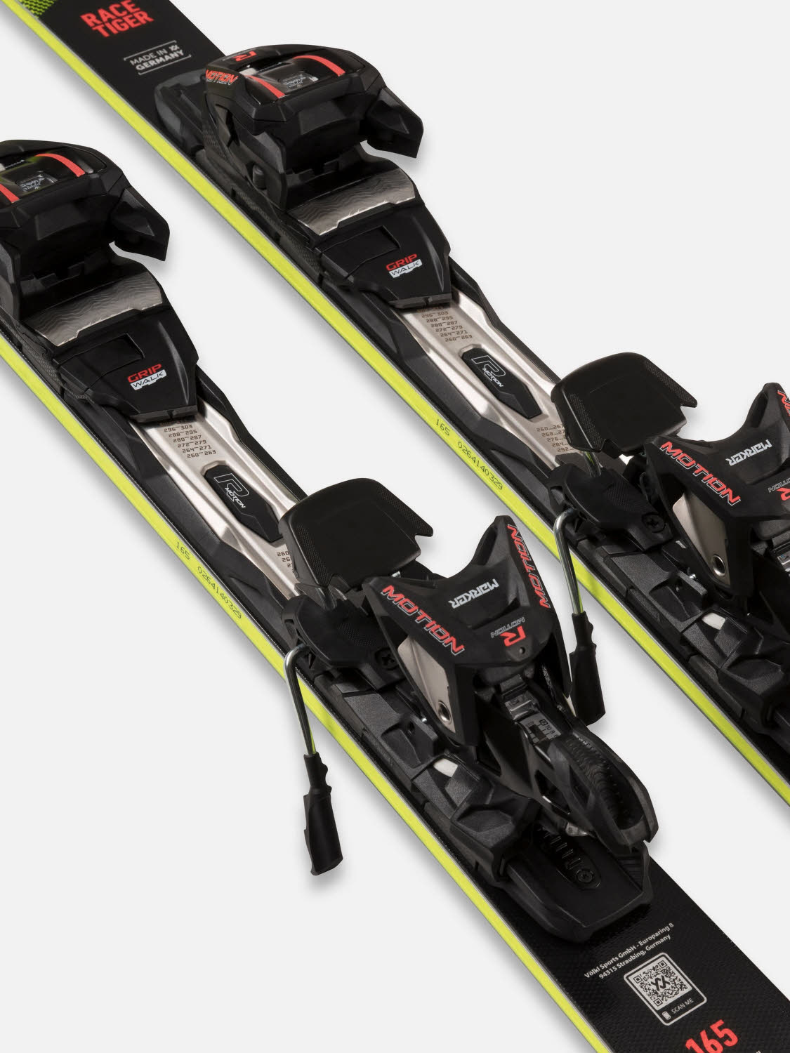 Völkl RACETIGER SL + RMOT-T 12 Slalomcarver Ski Experten 26/27 gelb/schwarz