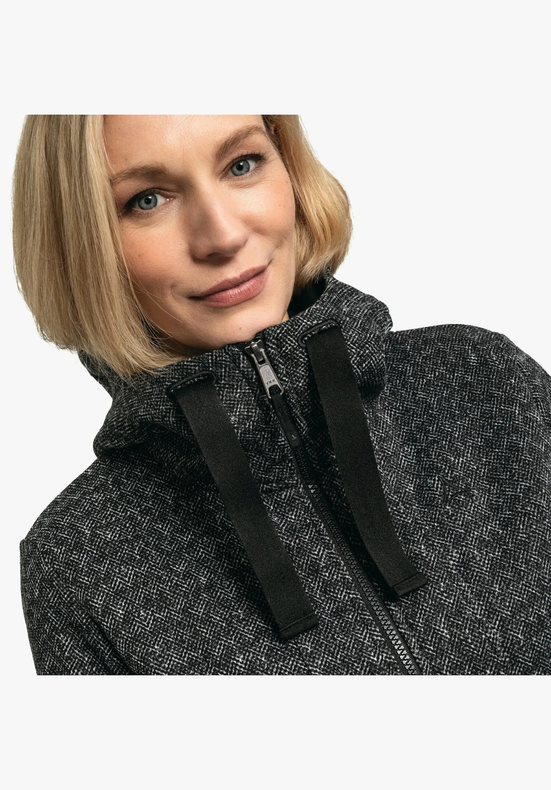 Schöffel Aurora L Damen Fleecejacke Kapuzenjacke schwarz