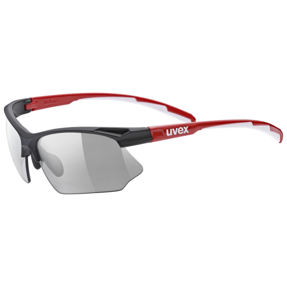 Uvex sportstyle 802 V Unisex Sonnenbrille Sportbrille rot schwarz