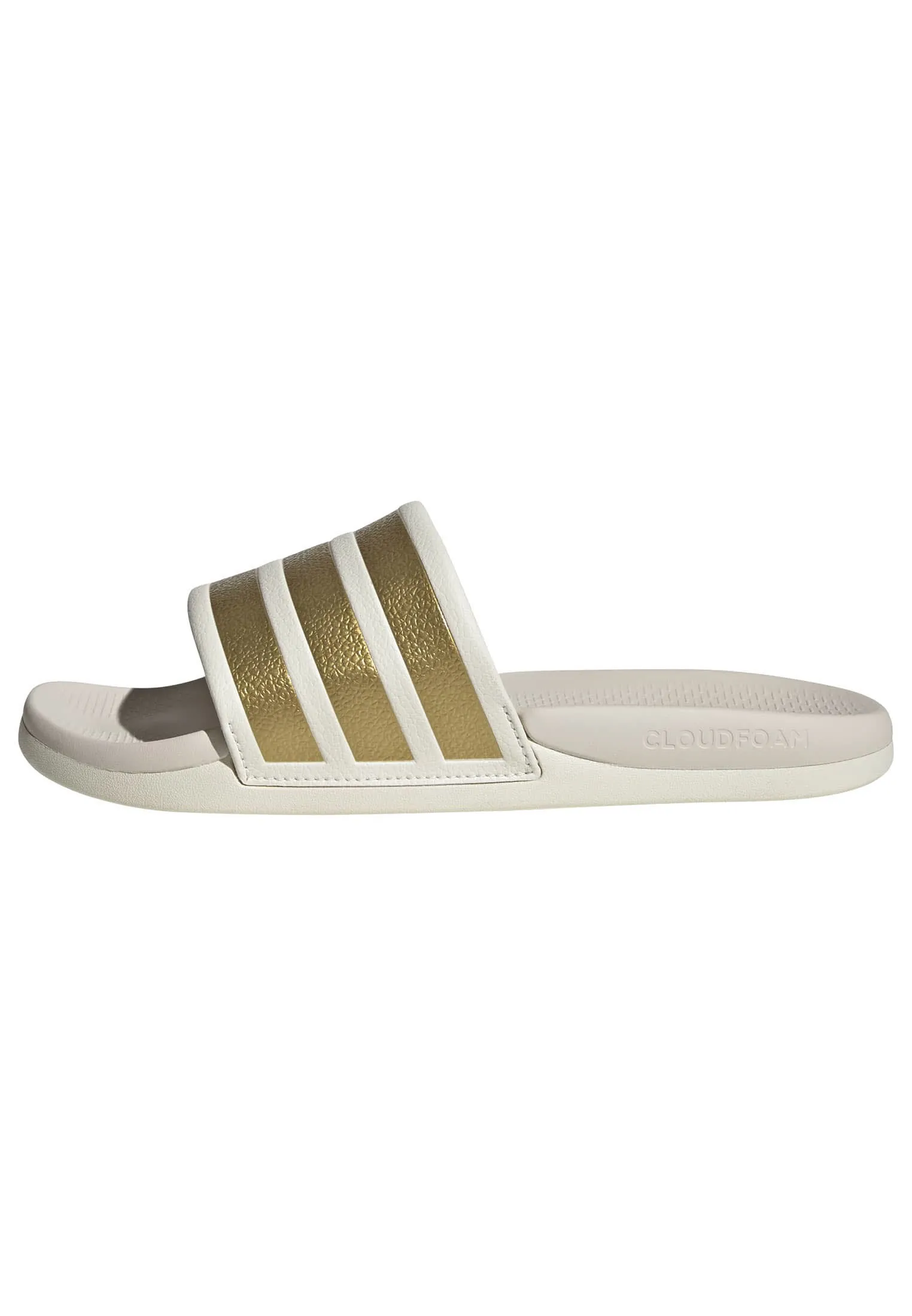 adidas ADILETTE COMFORT 2.0 Damen Badelatschen weiß/gold