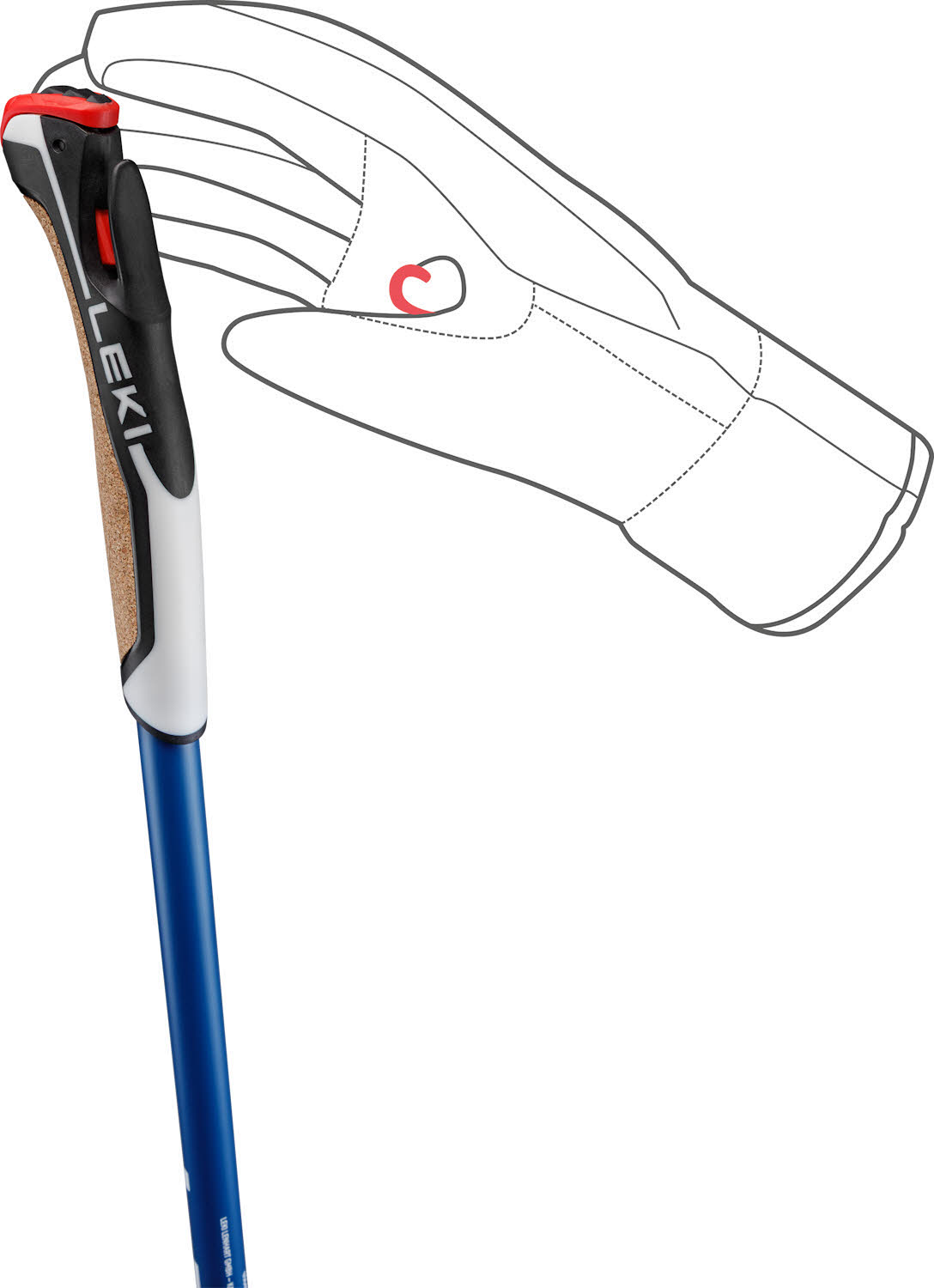 Leki PRC 850 TR Unisex Langlaufstöcke grau/blau