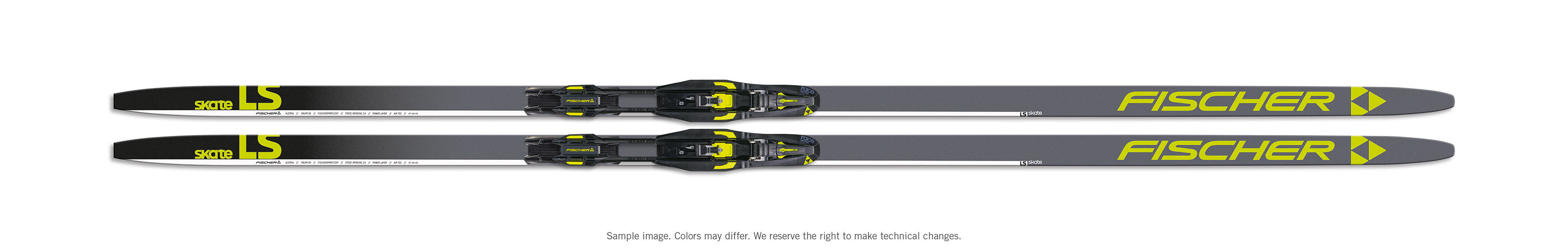 Fischer LS Skate Mounted Herren Langlaufski Skatingski inkl. Bindung schwarz
