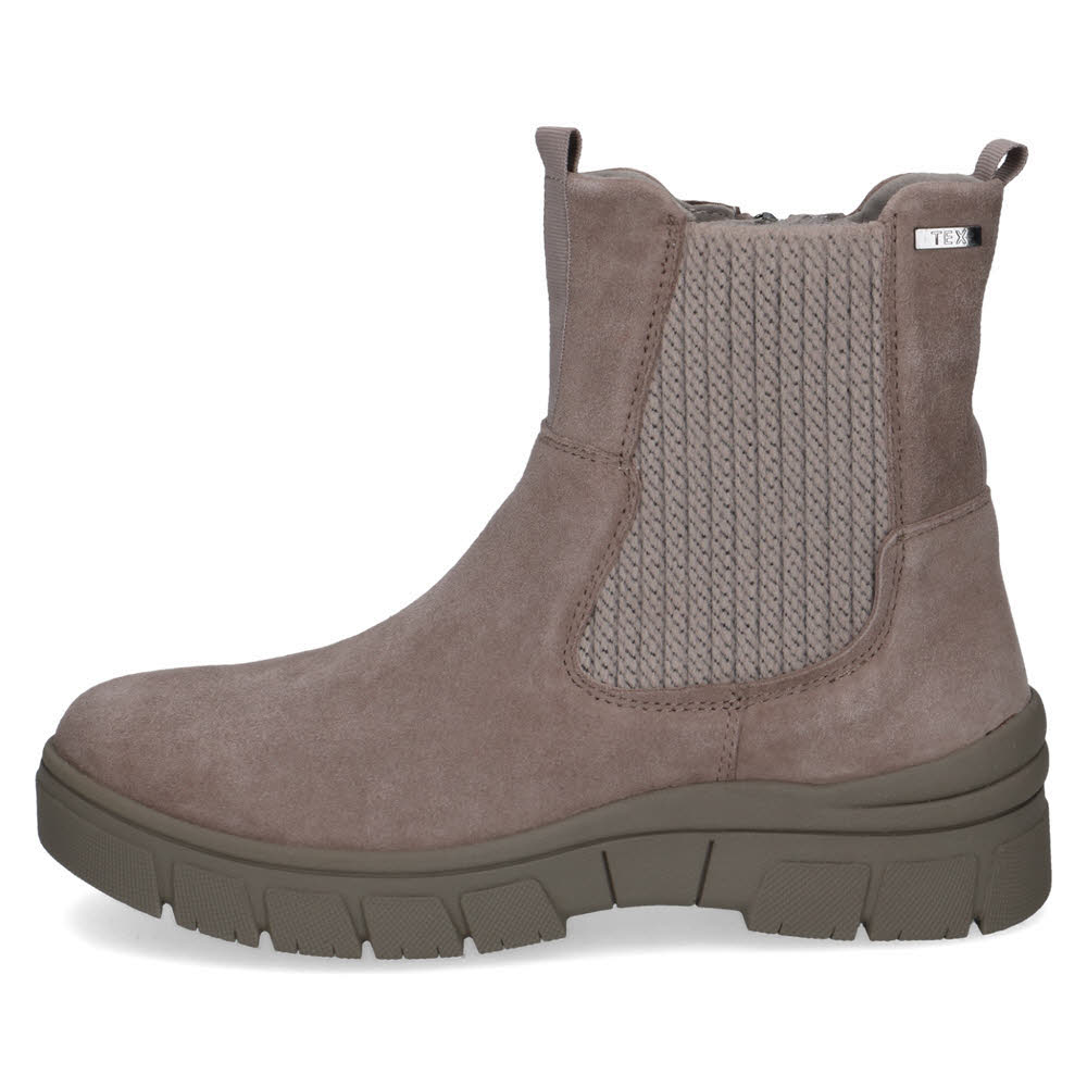 Caprice Damen Stiefelette Stiefel beige