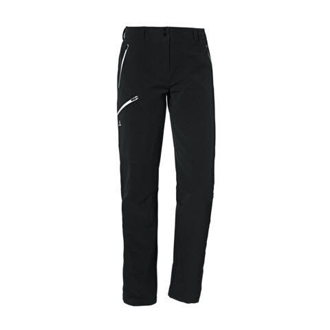Schöffel Pants Ascona Warm L Trekkinghose gefüttert Wanderhose lange Hose Damen schwarz
