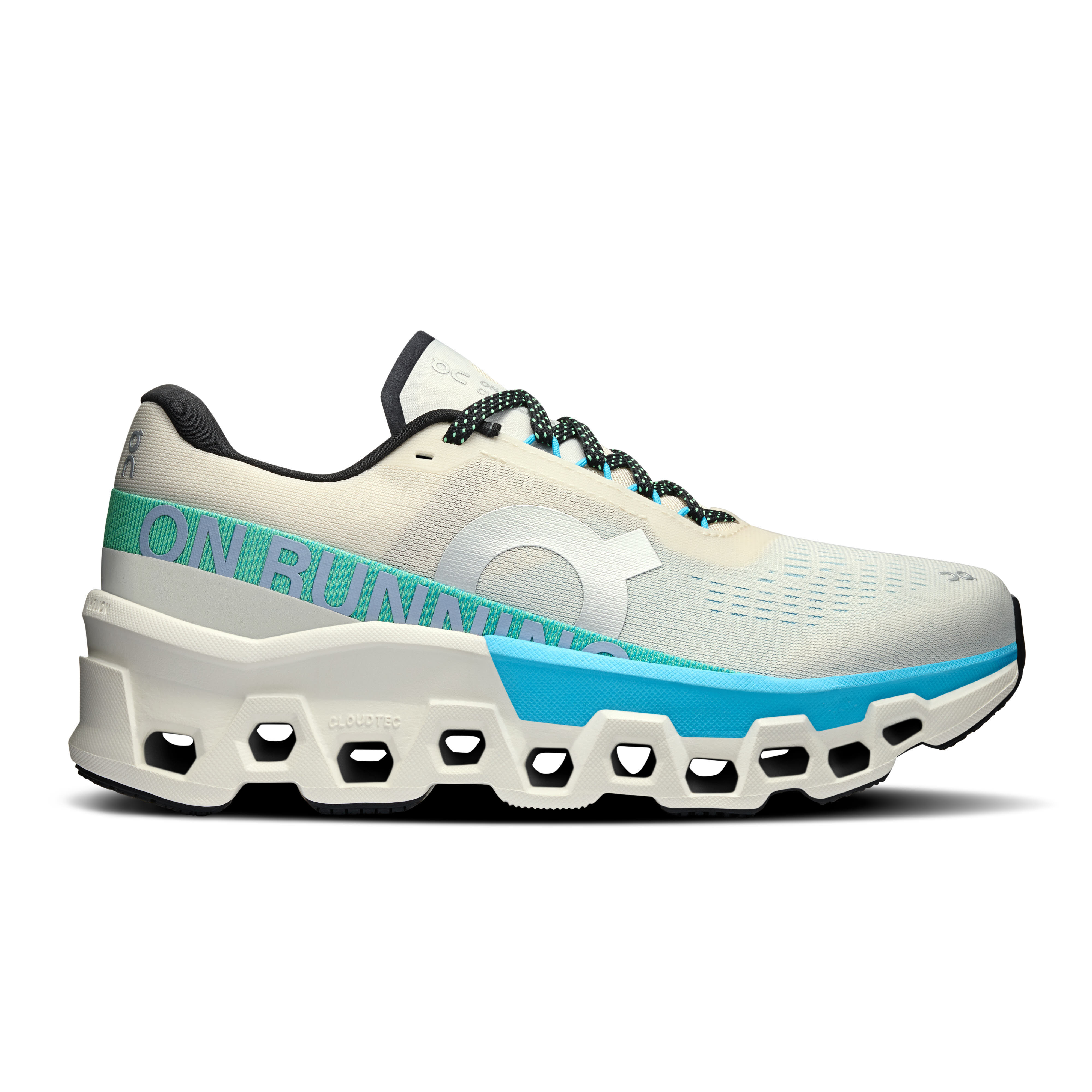 ON Cloudmonster 2 Joggingschuh Laufschuh Damen weiß blau