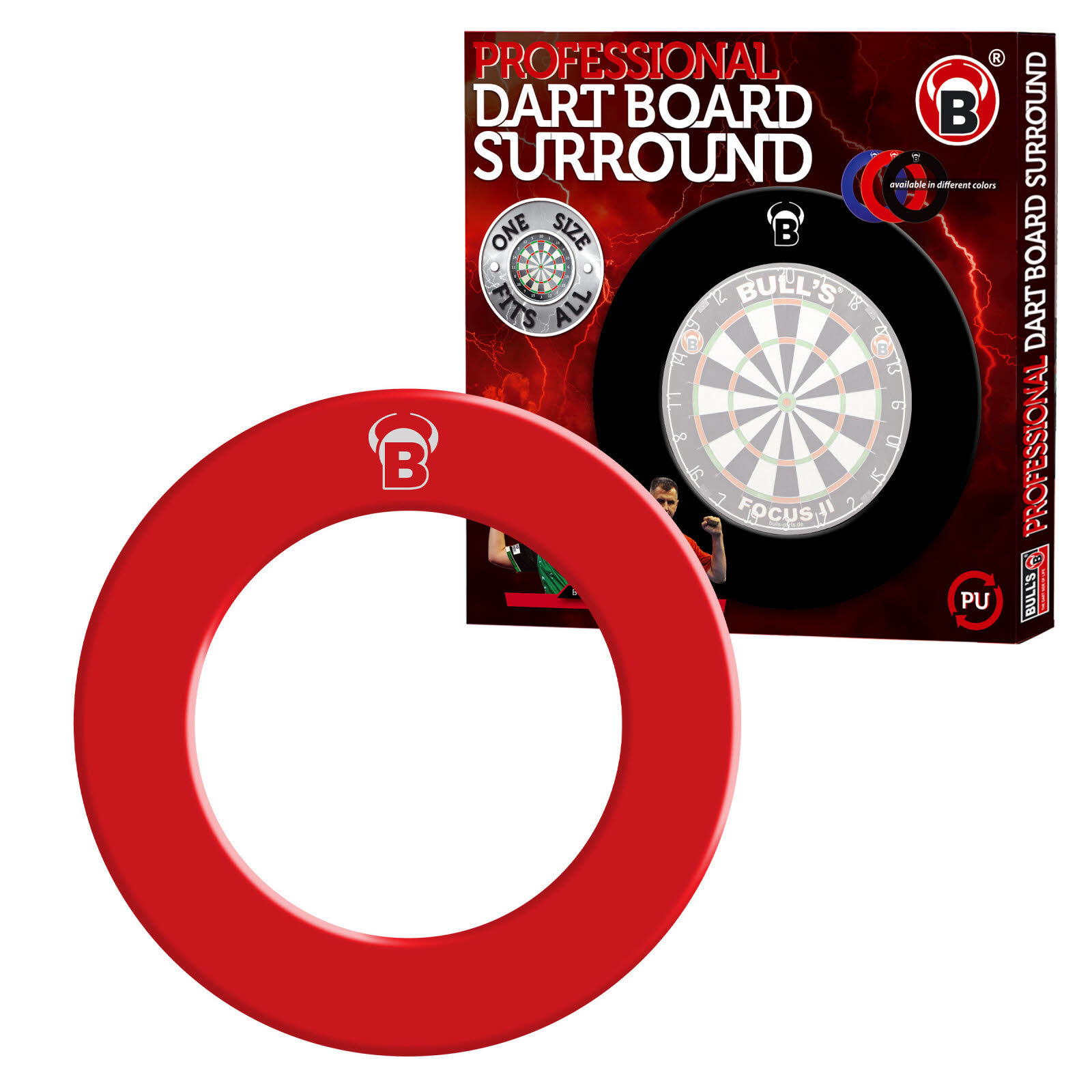 Embassy Sports Bull's Pro Dart Board Surround 1 Tlg. rot