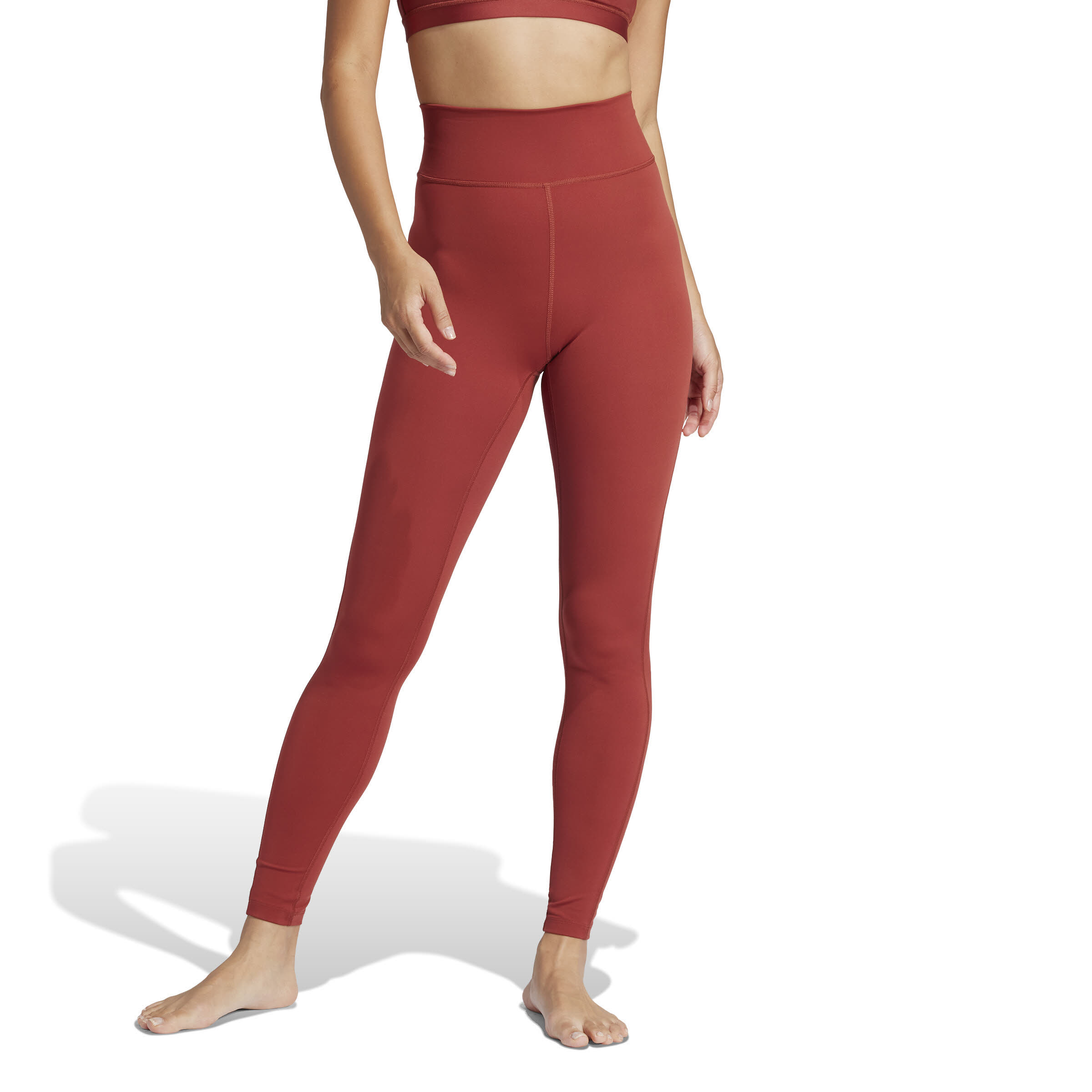 adidas All Me Essentials Full-Length Leggings Sportleggings Damen rot