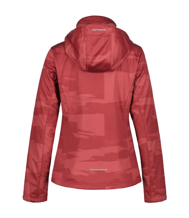 Icepeak Beloit Softshelljacke Kapuzenjacke Damen rot
