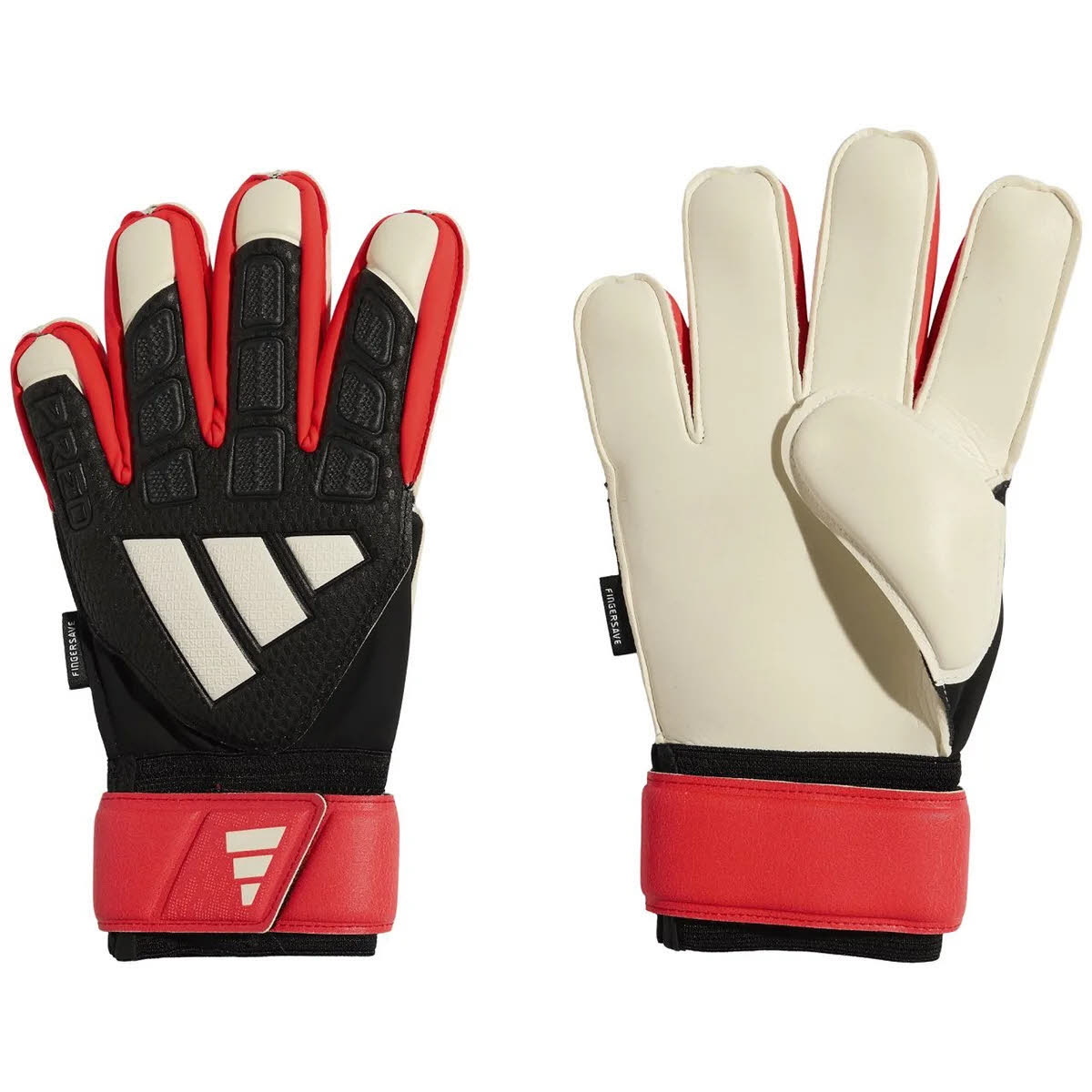 adidas PREDATOR MATCH FINGERSAVE Jr. Kinder Torwarthandschuhe schwarz
