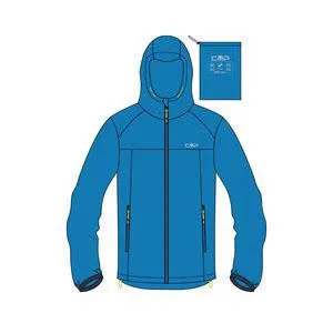 CMP MAN RAIN WEAR Herren Funktionsjacke Regenjacke blau NEU