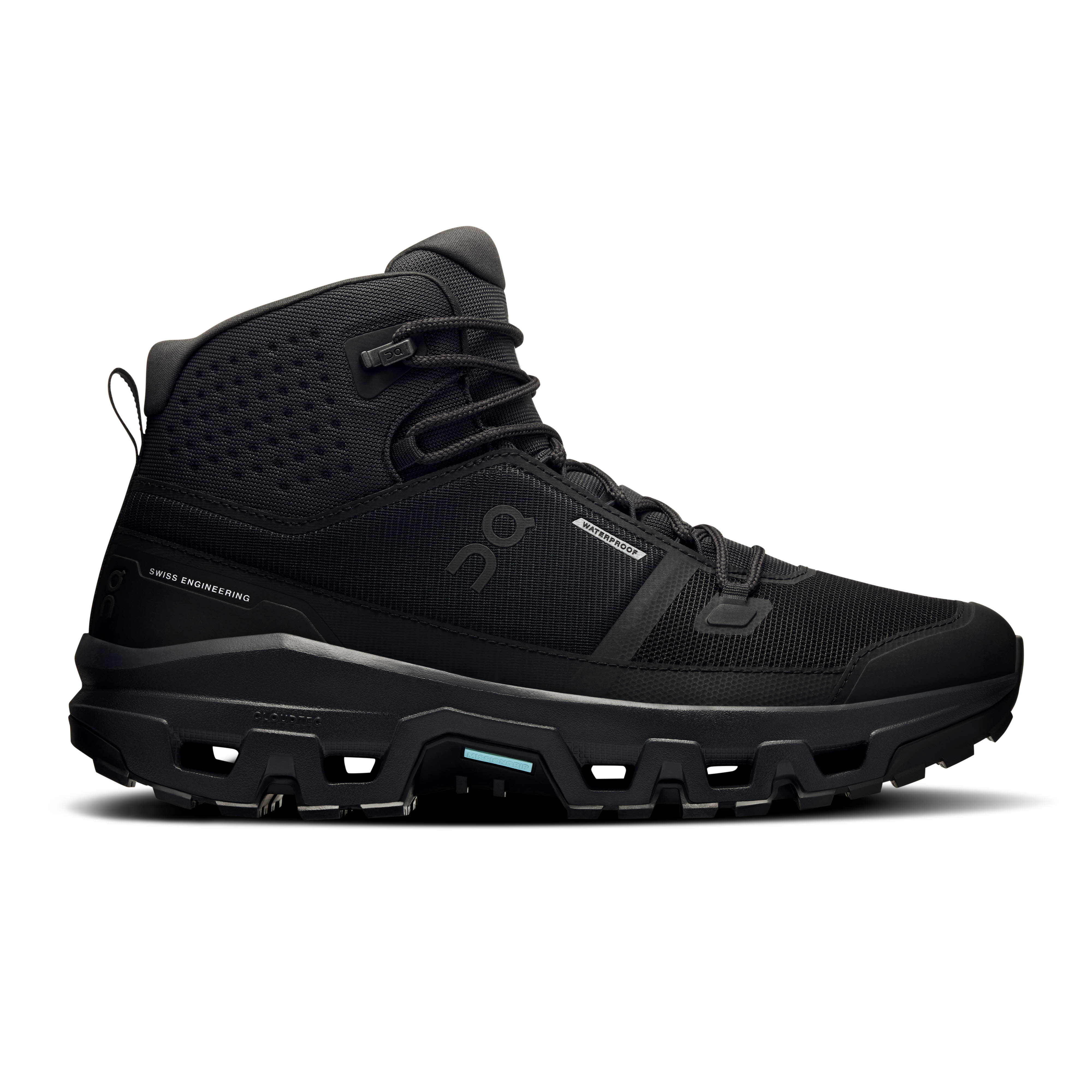 ON Cloudrock Mid WP Trekkingschuhe Wanderschuhe Herren schwarz