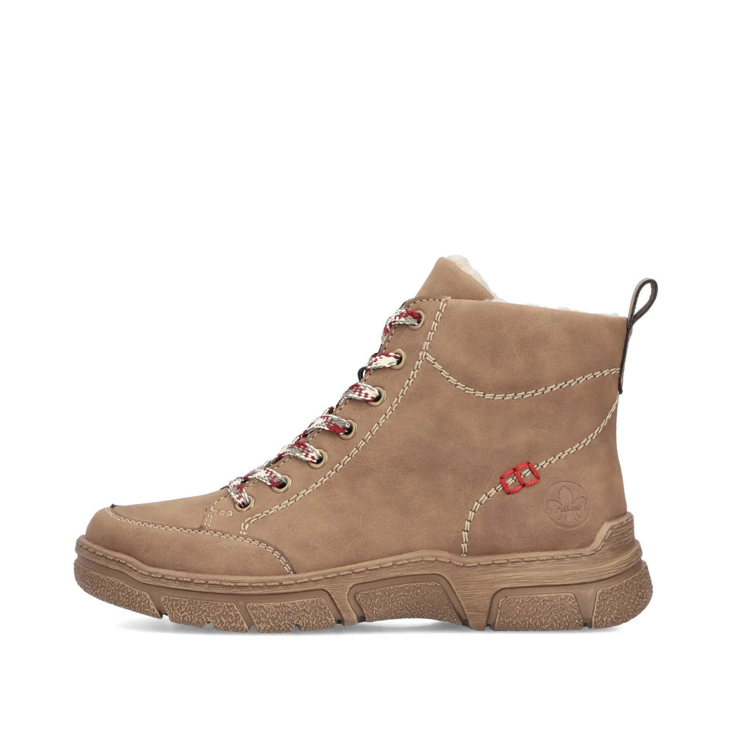 Rieker Damen Schnürstiefel braun